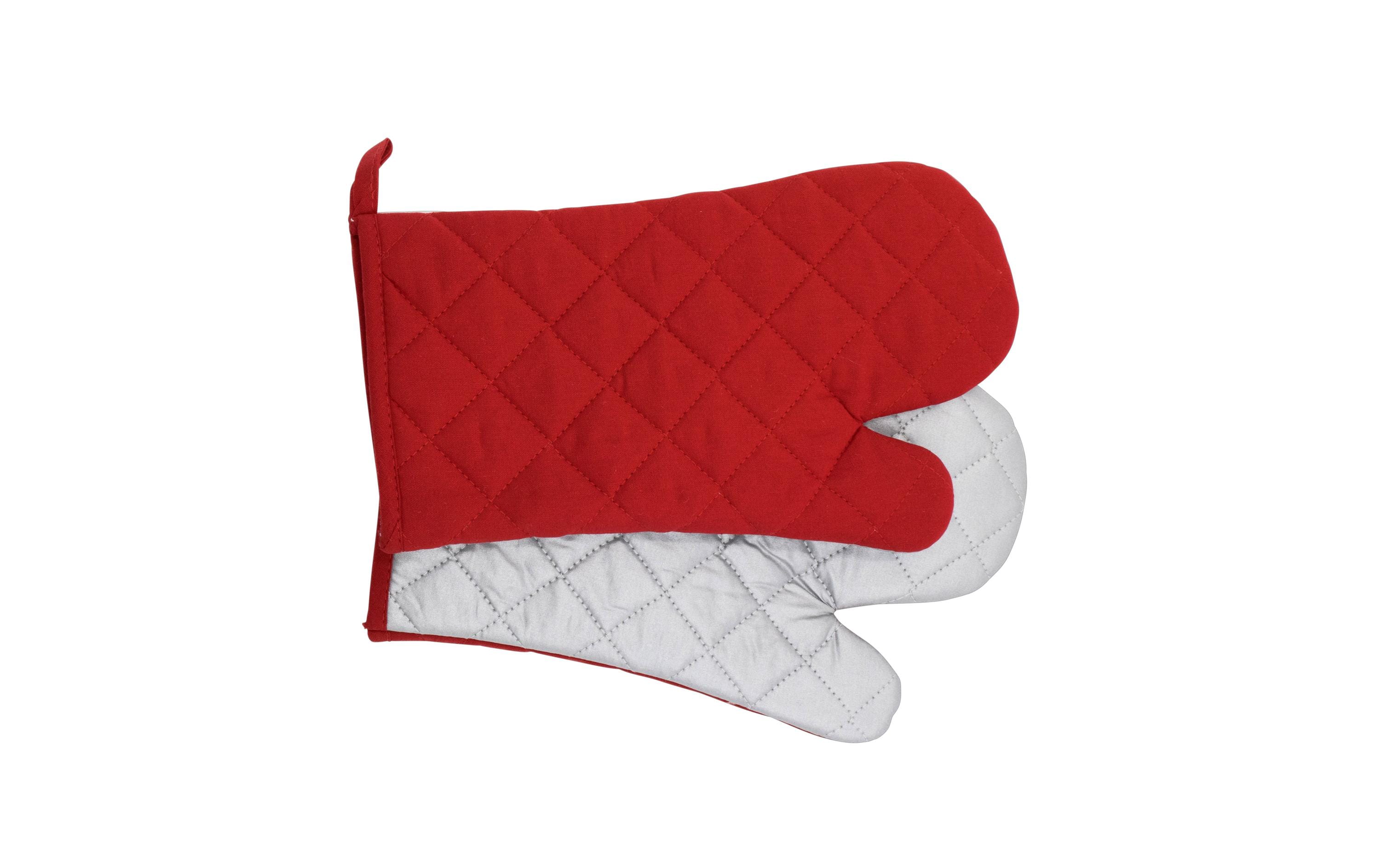 Stronghold Ofenhandschuhe Silber/Rot Stronghold Ofenhandschuhe Silber/Rot