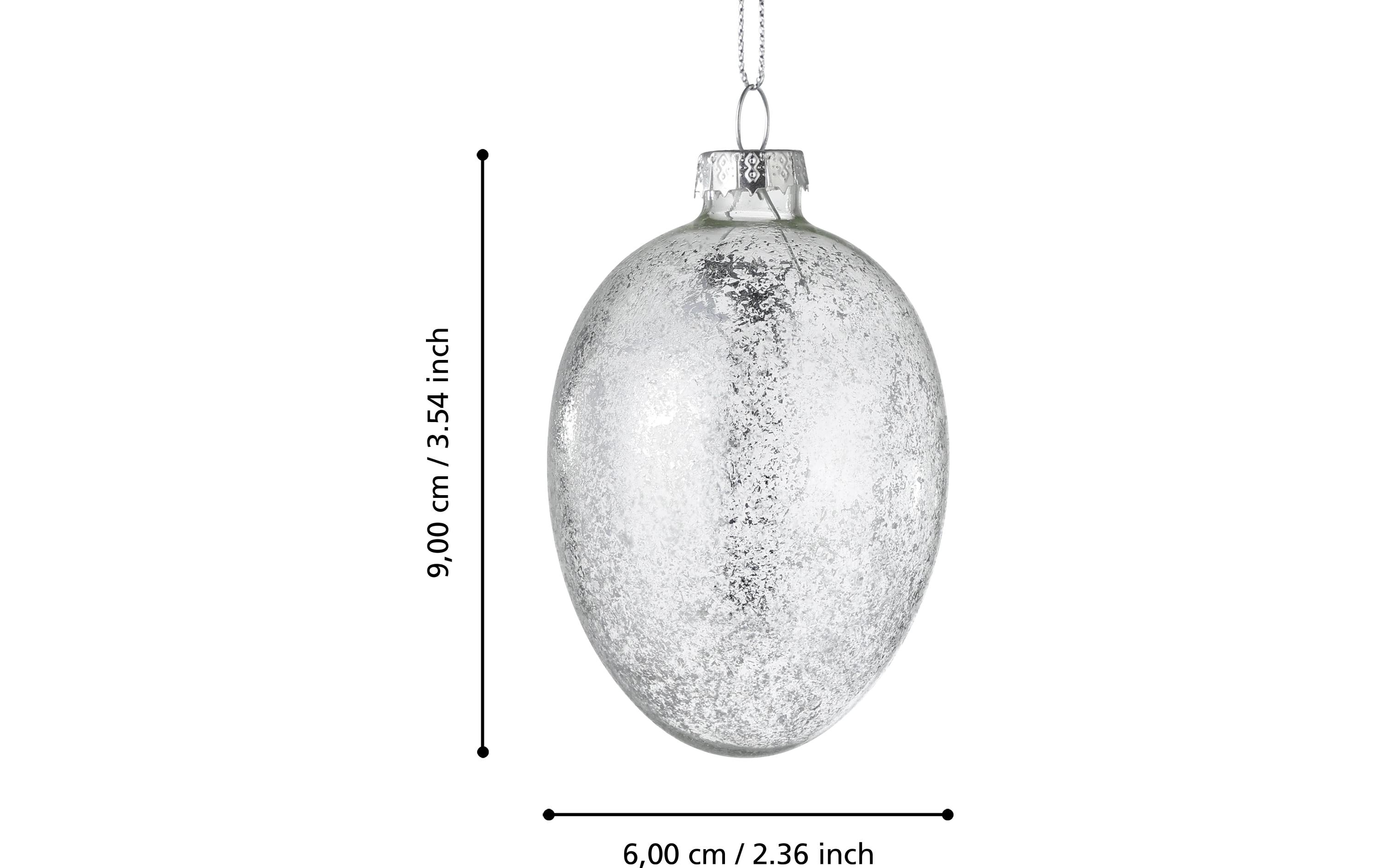 EGLO Aufhänger Fintry 12 Stück, Silber