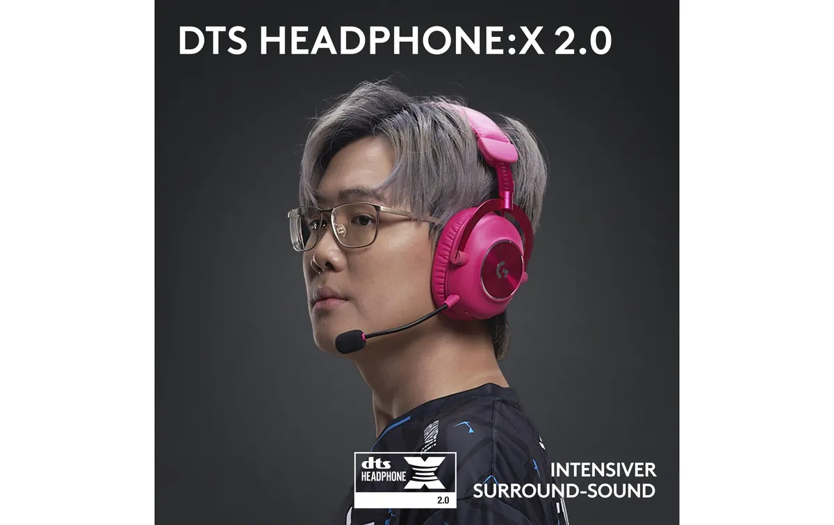 Logitech Headset G Pro X 2 Wireless Lightspeed Gaming Magenta