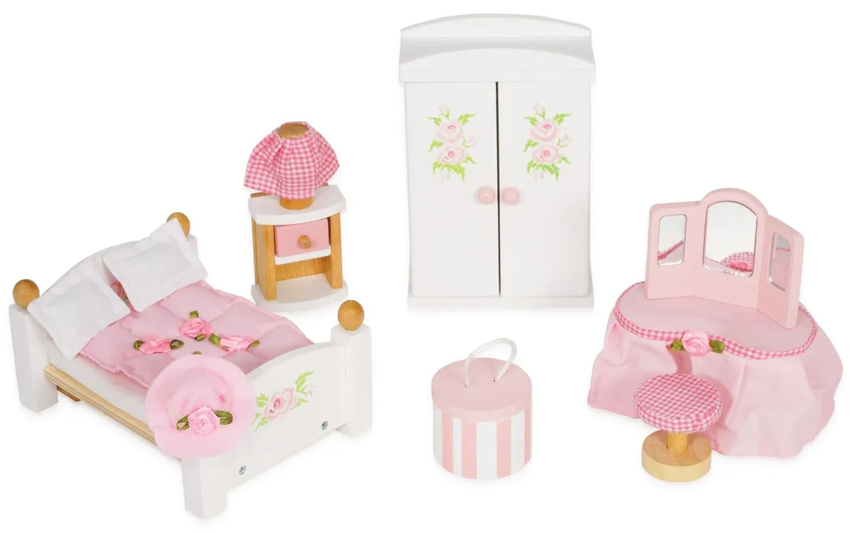 LE TOY VAN Puppenhausmöbel Schlafzimmer Möbel Set LE TOY VAN Puppenhausmöbel Schlafzimmer Möbel Set