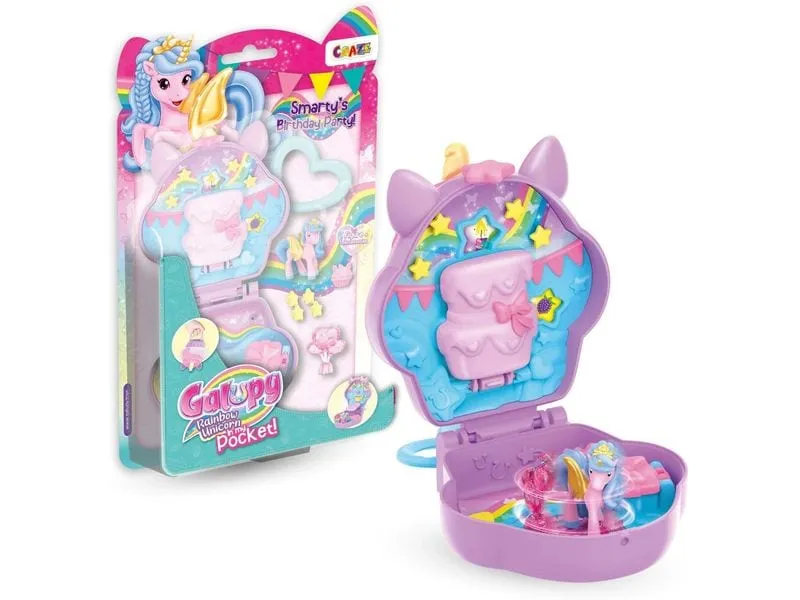 Craze Regenbogen-Einhorn Taschen-Spielzeugfigur Craze Regenbogen-Einhorn Taschen-Spielzeugfigur