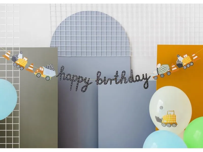 Partydeco Luftballon Baufahrzeuge 30 cm, 50 Stück, Crème Partydeco Luftballon Baufahrzeuge 30 cm, 50 Stück, Crème
