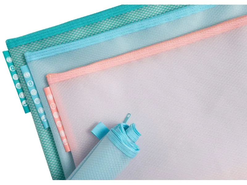 Exacompta EVA Chromaline Mesh Bag A4, Pastellfarben assortiert Exacompta EVA Chromaline Mesh Bag A4, Pastellfarben assortiert