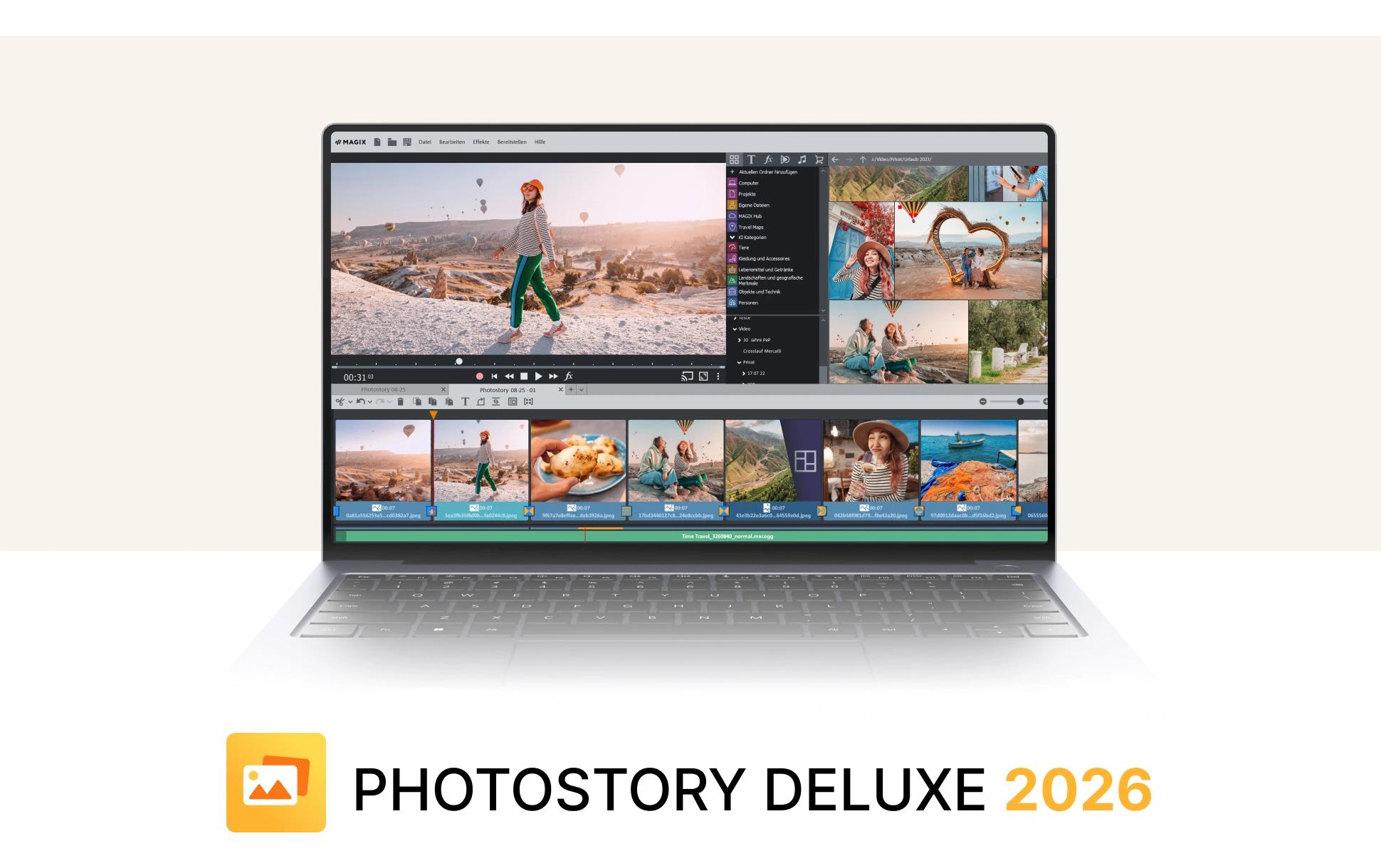 Magix Photostory Deluxe 2026 ESD, Vollversion, DE, EN ,ES, FR