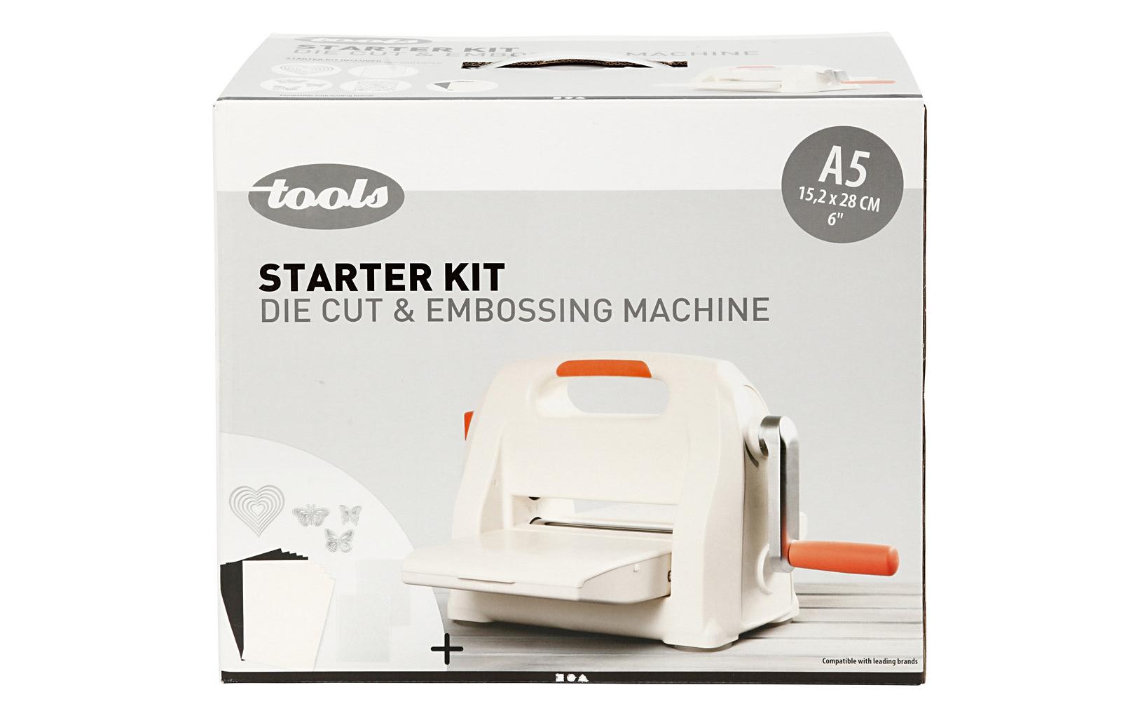 Creativ Company Stanz- und Prägemaschine A5 Starterkit , Blatt