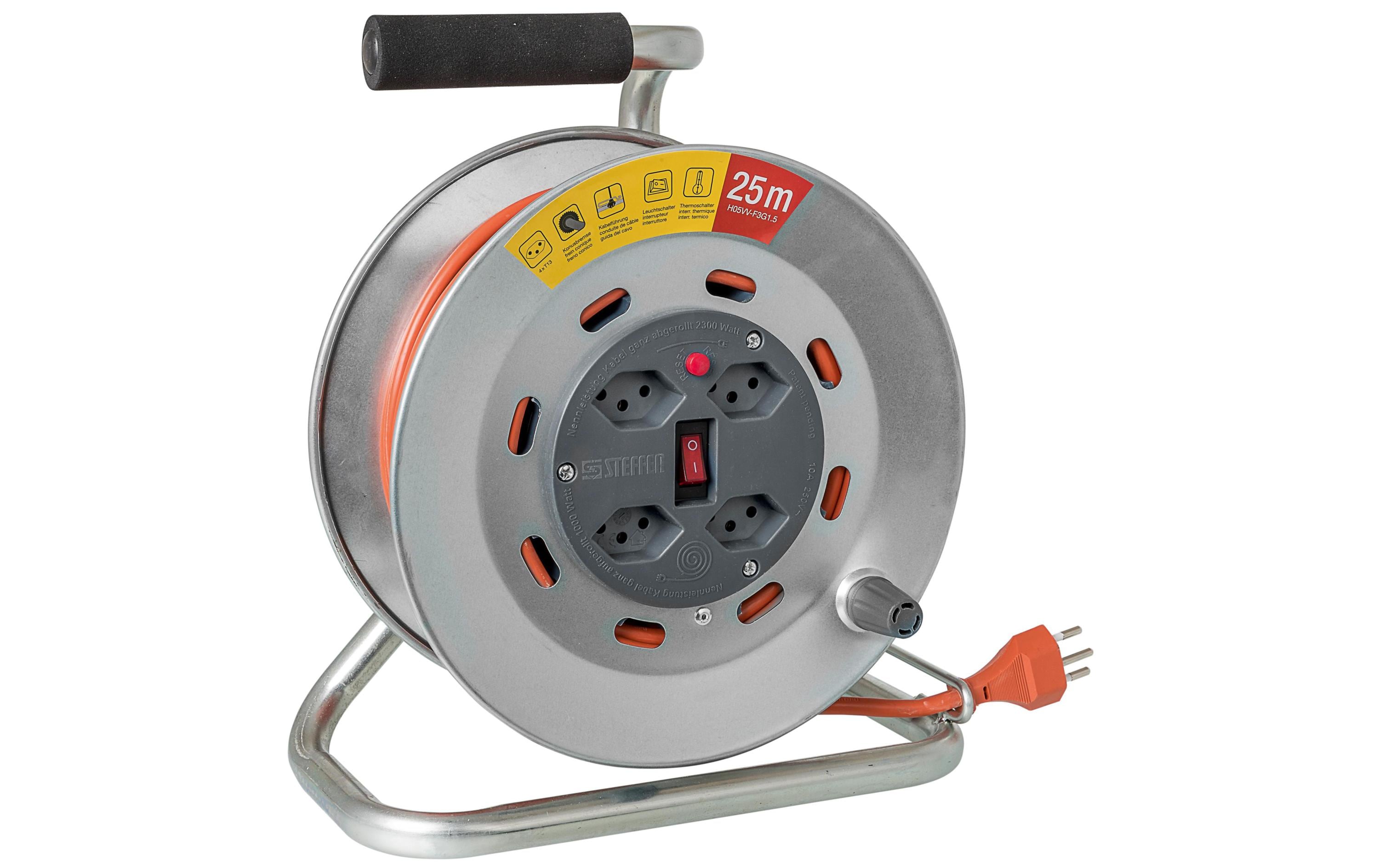 STEFFEN Kabelrolle STERO LOOP 25 m STEFFEN Kabelrolle STERO LOOP 25 m
