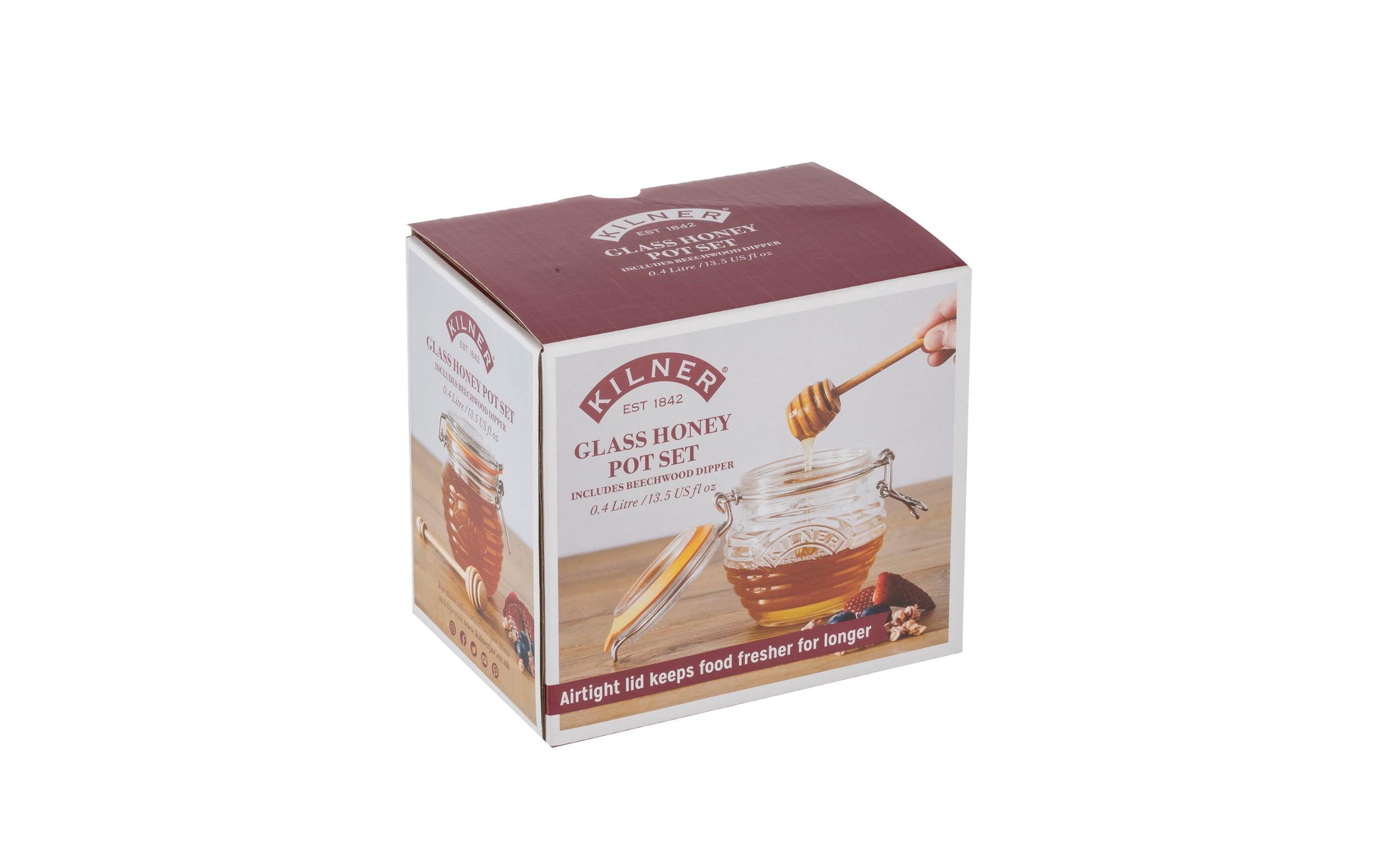 Kilner Einmachglas Honigglas/Löffel Gifbox 400 ml, 1 Stück