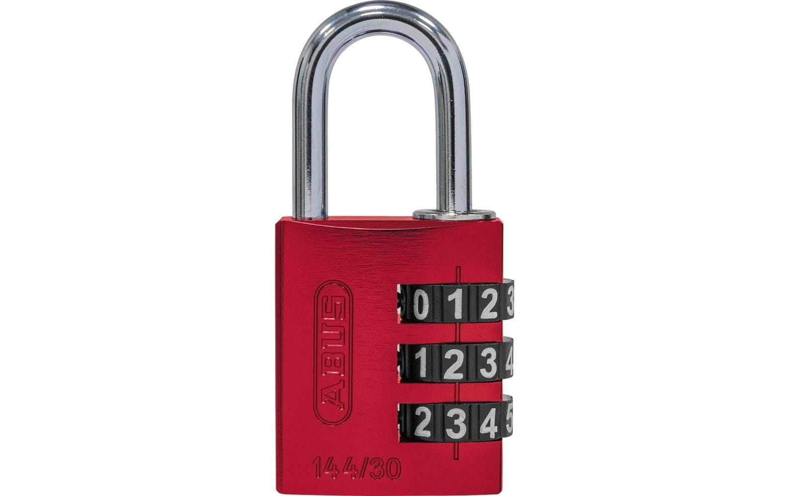 Abus Zahlenschloss 144/30 B/DFNLI Rot Aluminium
