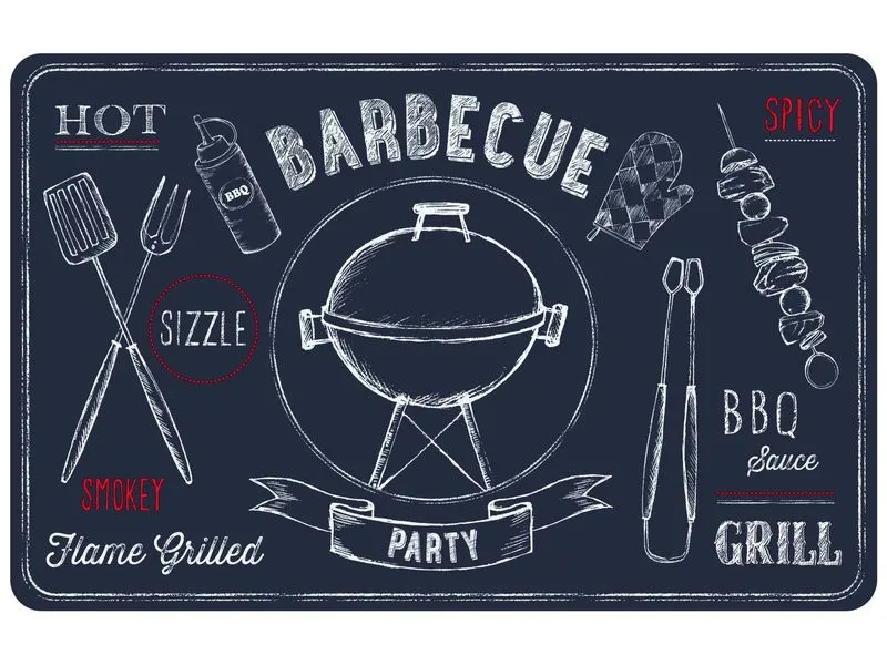 d-c-fix Tischset Barbecue 1 Stück, 29 cm x 44 cm,