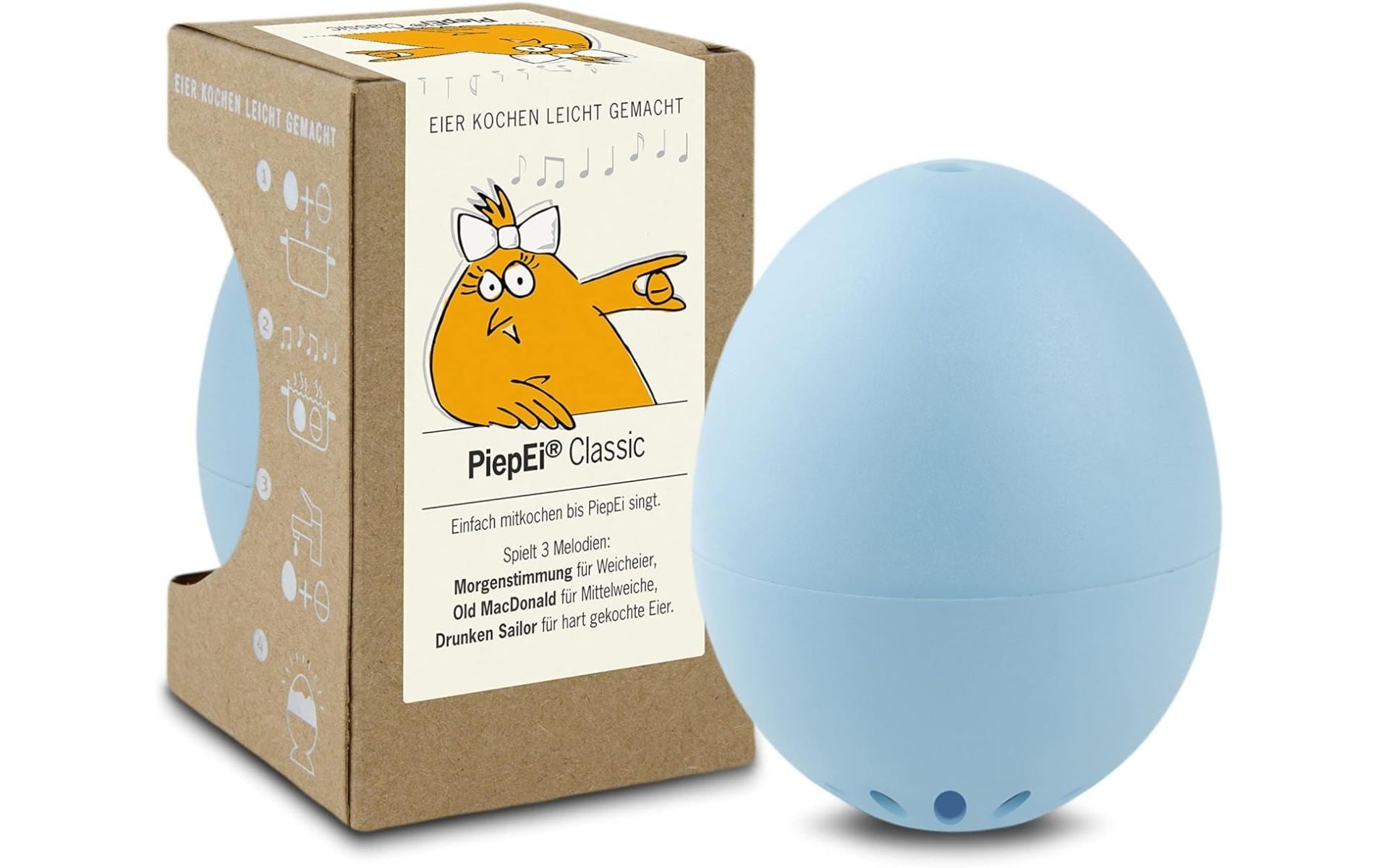 PiepEi Küchentimer Singende Eieruhr Classic, Hellblau