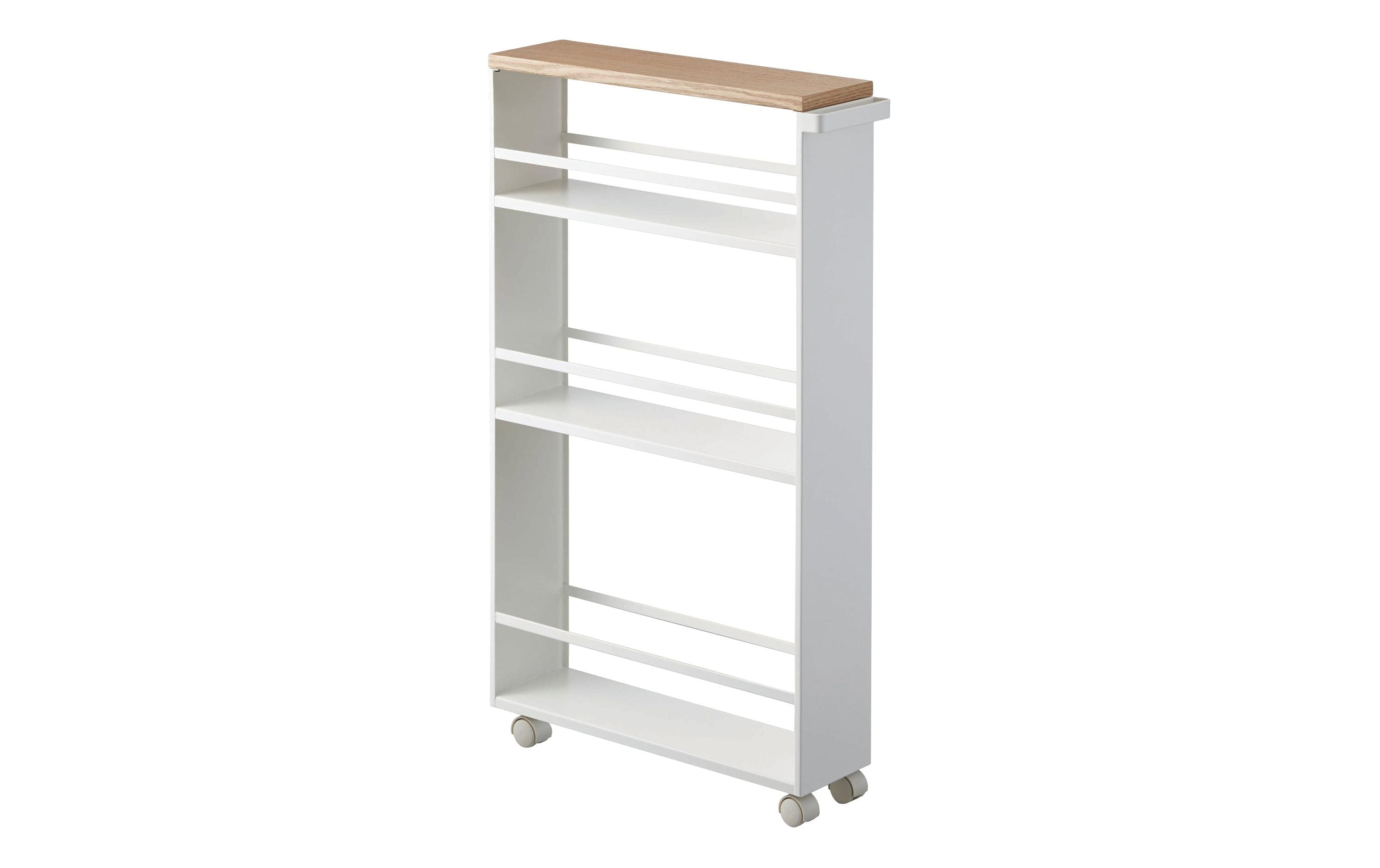 Yamazaki Nischenwagen Tower 80.5 x 47.5 cm, Weiss Yamazaki Nischenwagen Tower 80.5 x 47.5 cm, Weiss