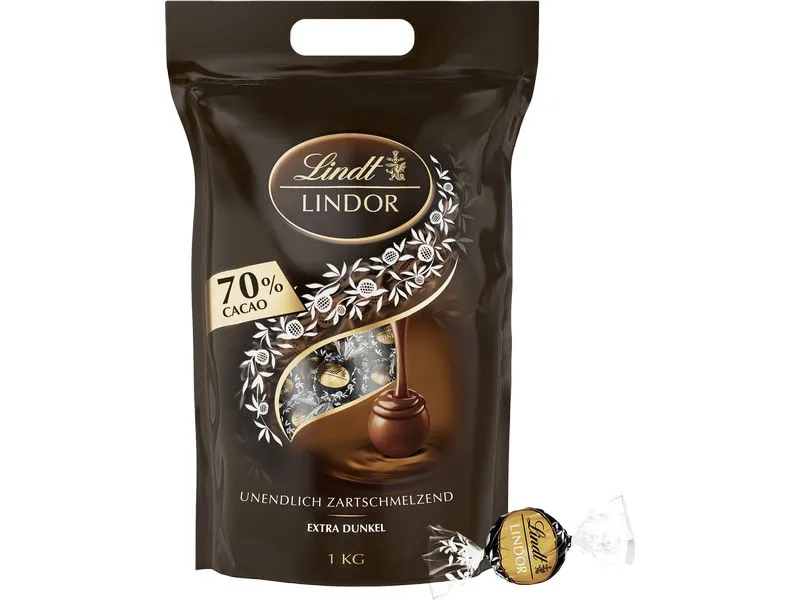 Lindt Lindor Dunkel 70% Cacao 1000 g Lindt Lindor Dunkel 70% Cacao 1000 g