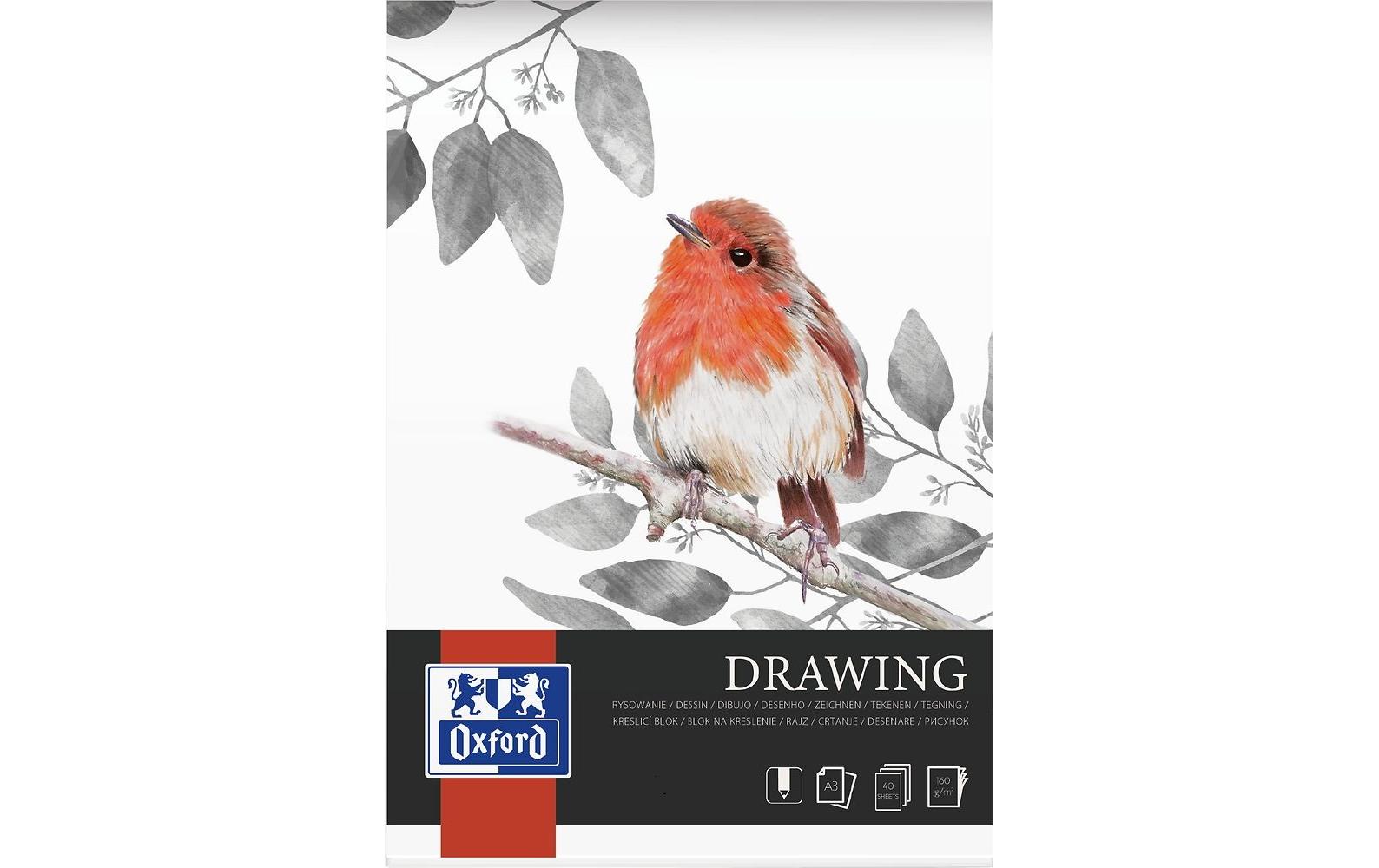 Oxford Malblock Art Drawing A3, 40 Blatt