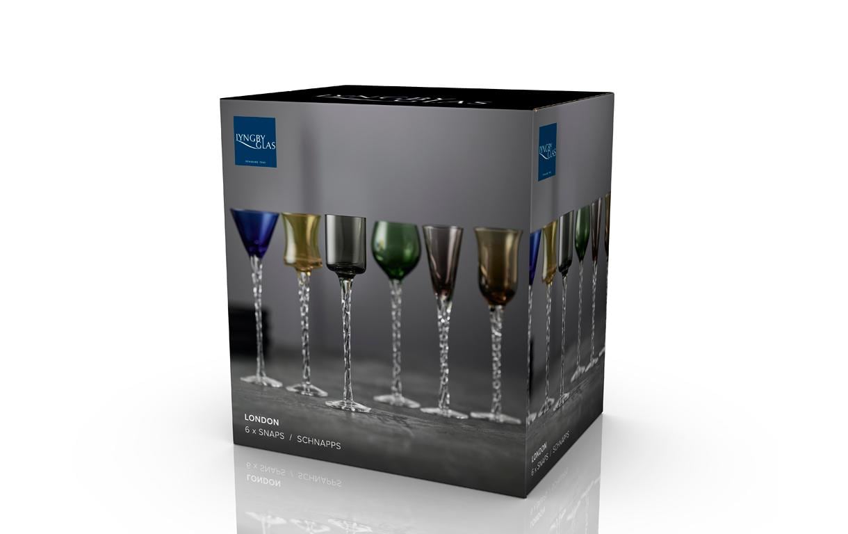 Lyngby Brandyglas Aquavit London 6 Stück, 2.5 cl bis 5 cl Lyngby Brandyglas Aquavit London 6 Stück, 2.5 cl bis 5 cl