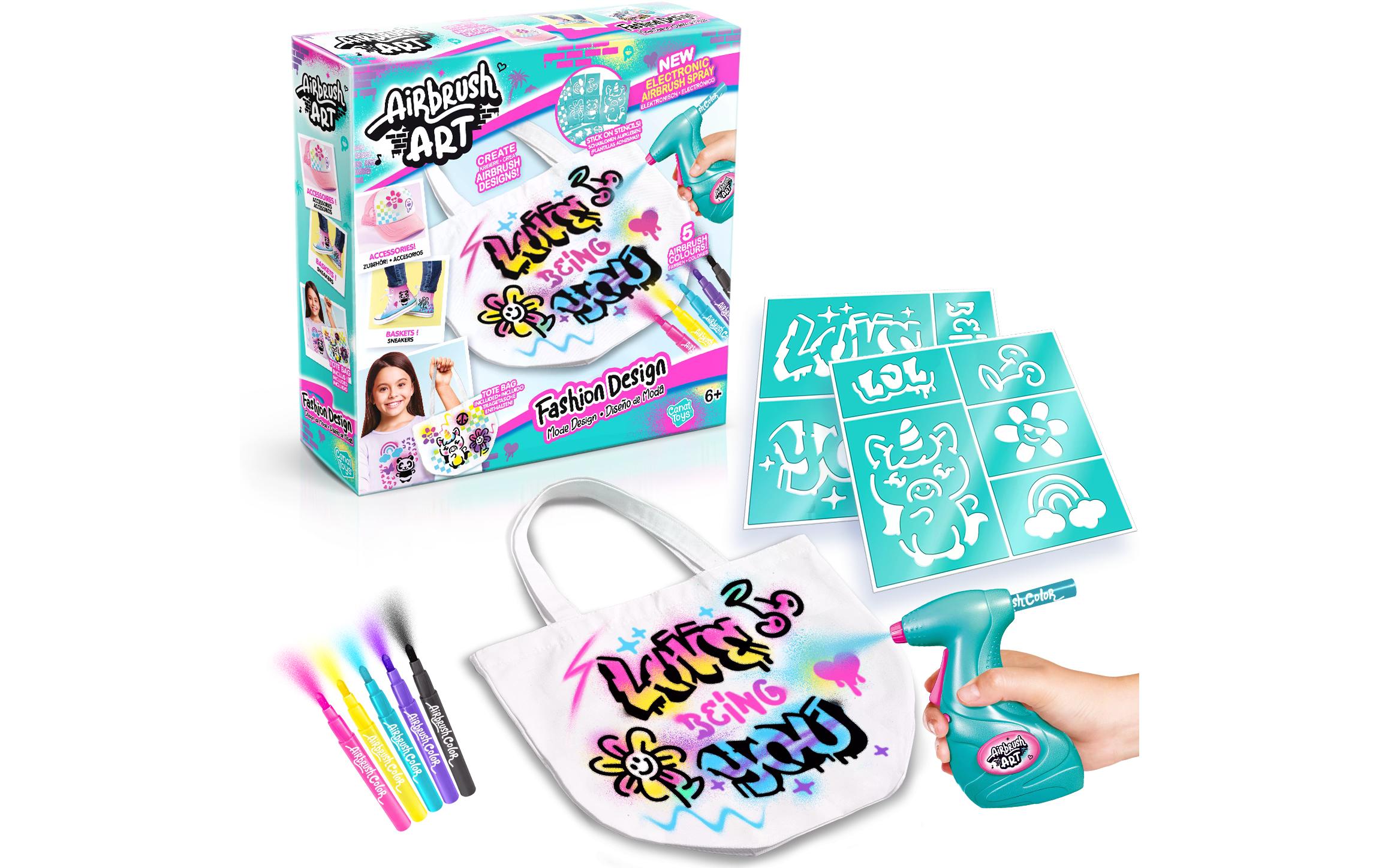 Canal Toys Bastelset Airbrush Art Fashion Design Kit Canal Toys Bastelset Airbrush Art Fashion Design Kit