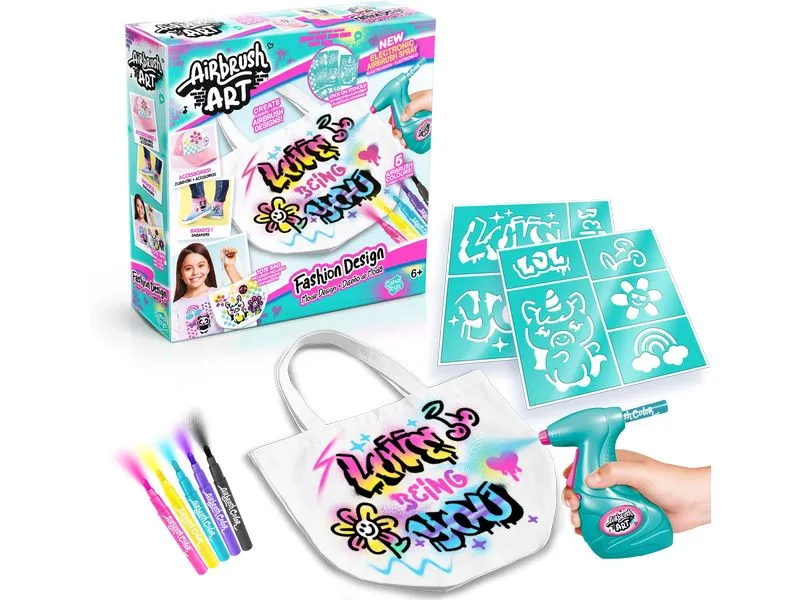 Canal Toys Bastelset Airbrush Art Fashion Design Kit Canal Toys Bastelset Airbrush Art Fashion Design Kit