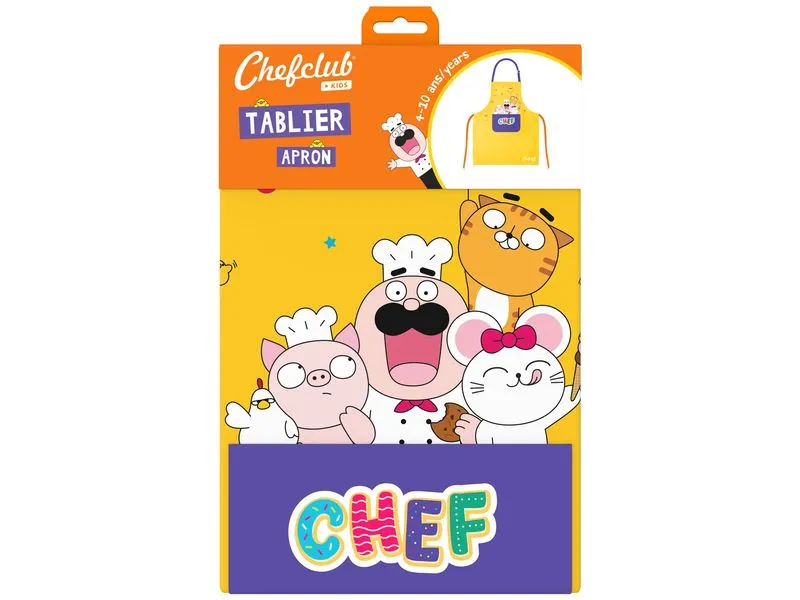 Chefclub Kochschürze mit Fronttasche Gelb Chefclub Kochschürze mit Fronttasche Gelb