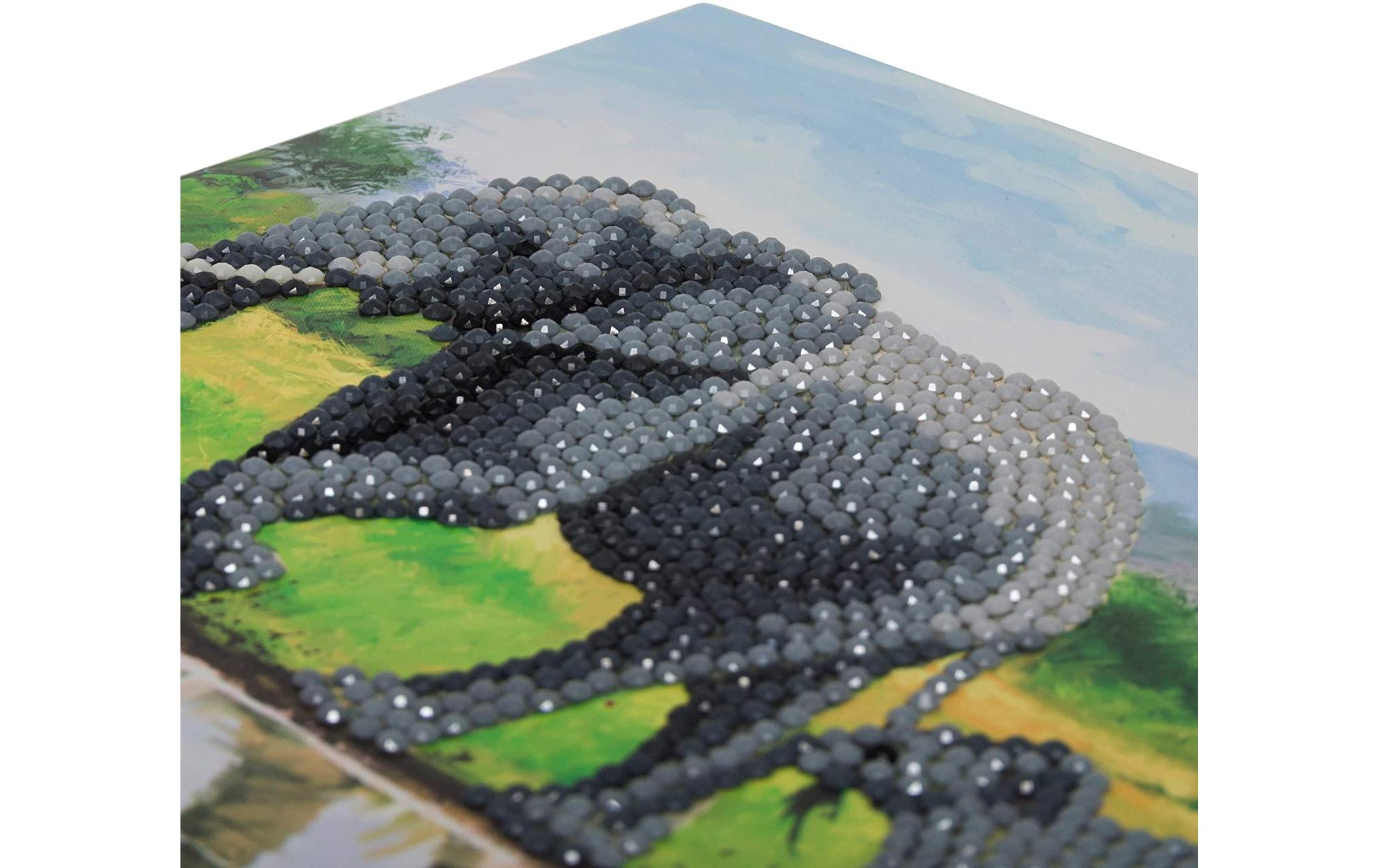 CRAFT Buddy Bastelset Crystal Art Card Elephant