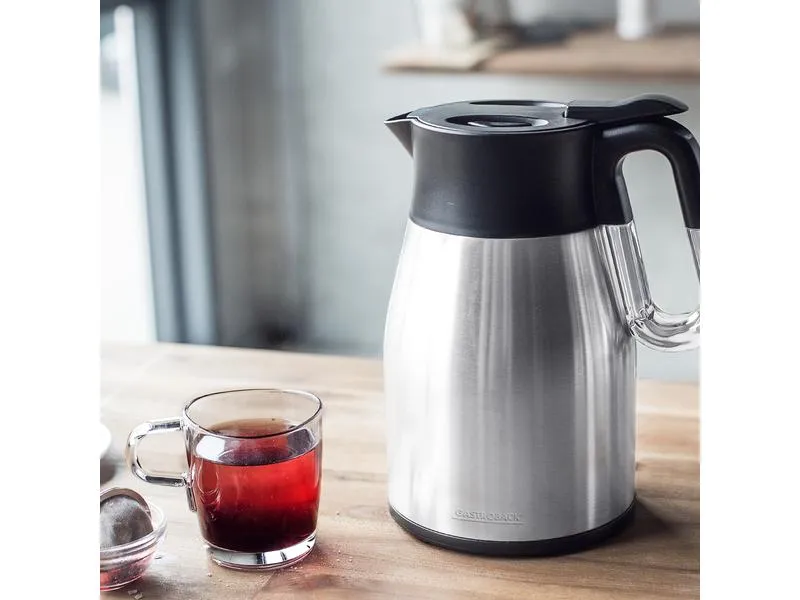 Gastroback Wasserkocher Advanced Thermo 1.7 l, Silber