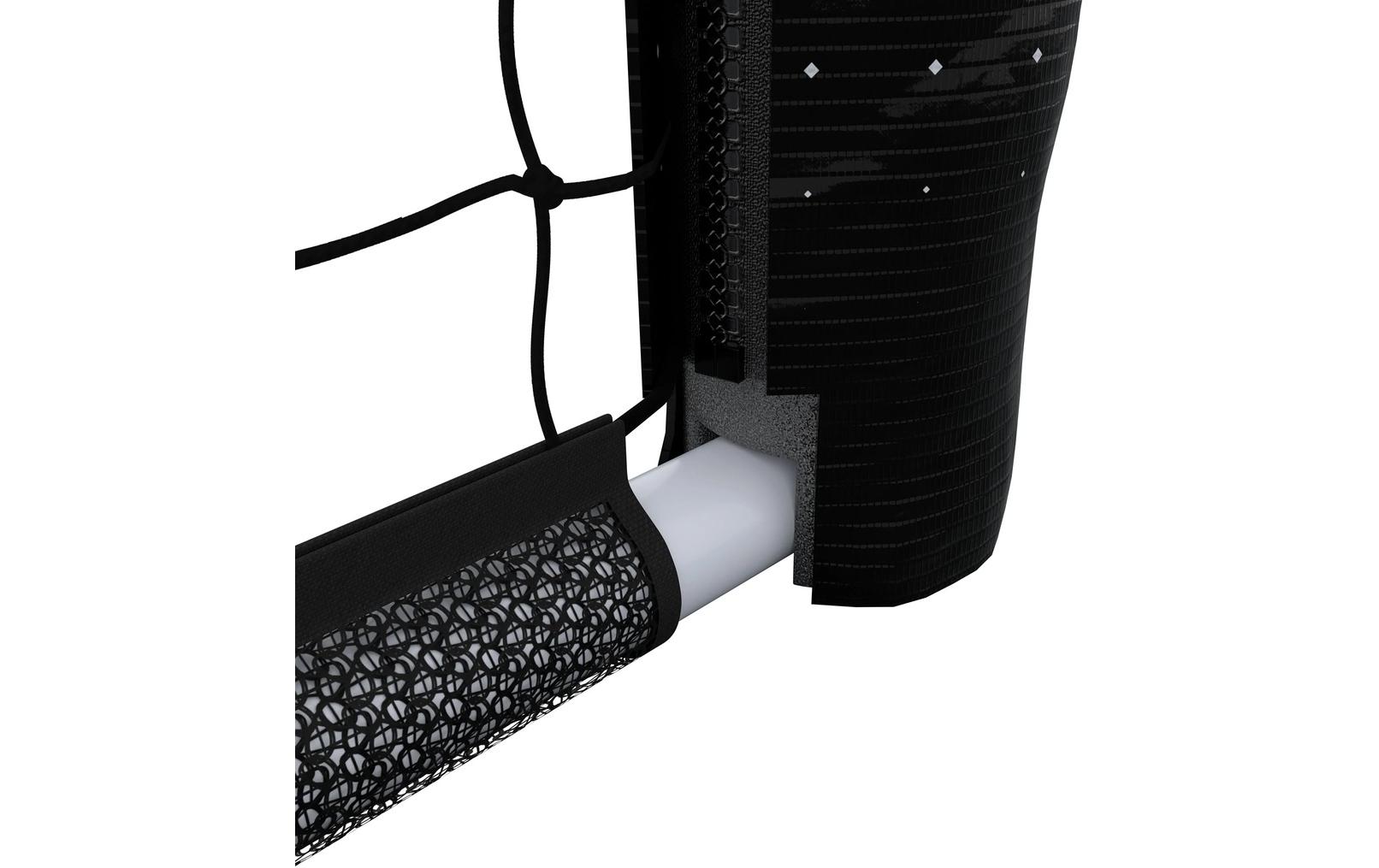 Hudora Fussballtor Pro Tect 240 Advanced Weiss/Schwarz