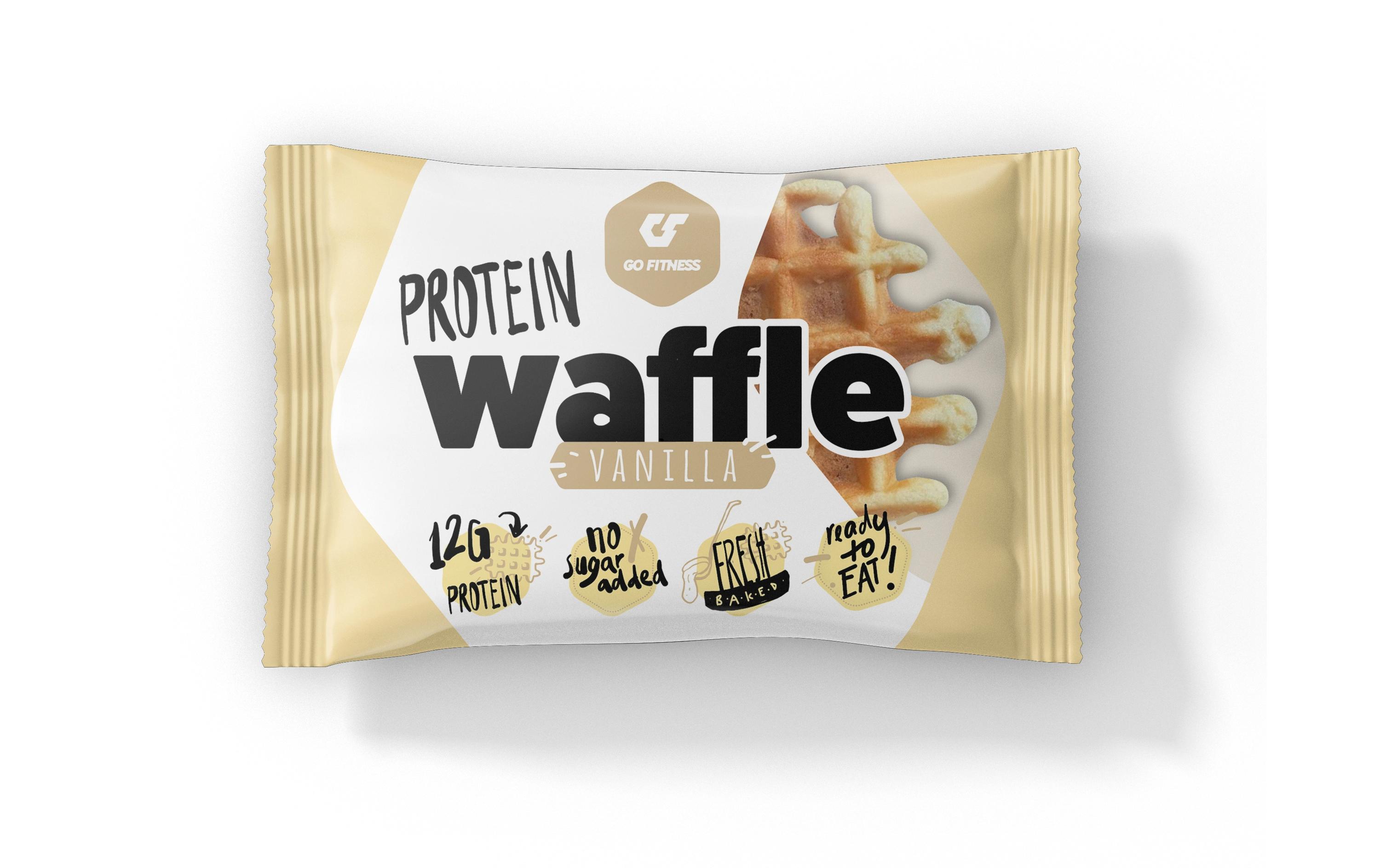 Go Fitness Nutrition Protein Waffle 1 x 50 g, Vanille