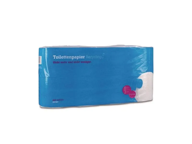 Hartmann Toilettenpapier Recycling 8 Rollen, 3-lagig