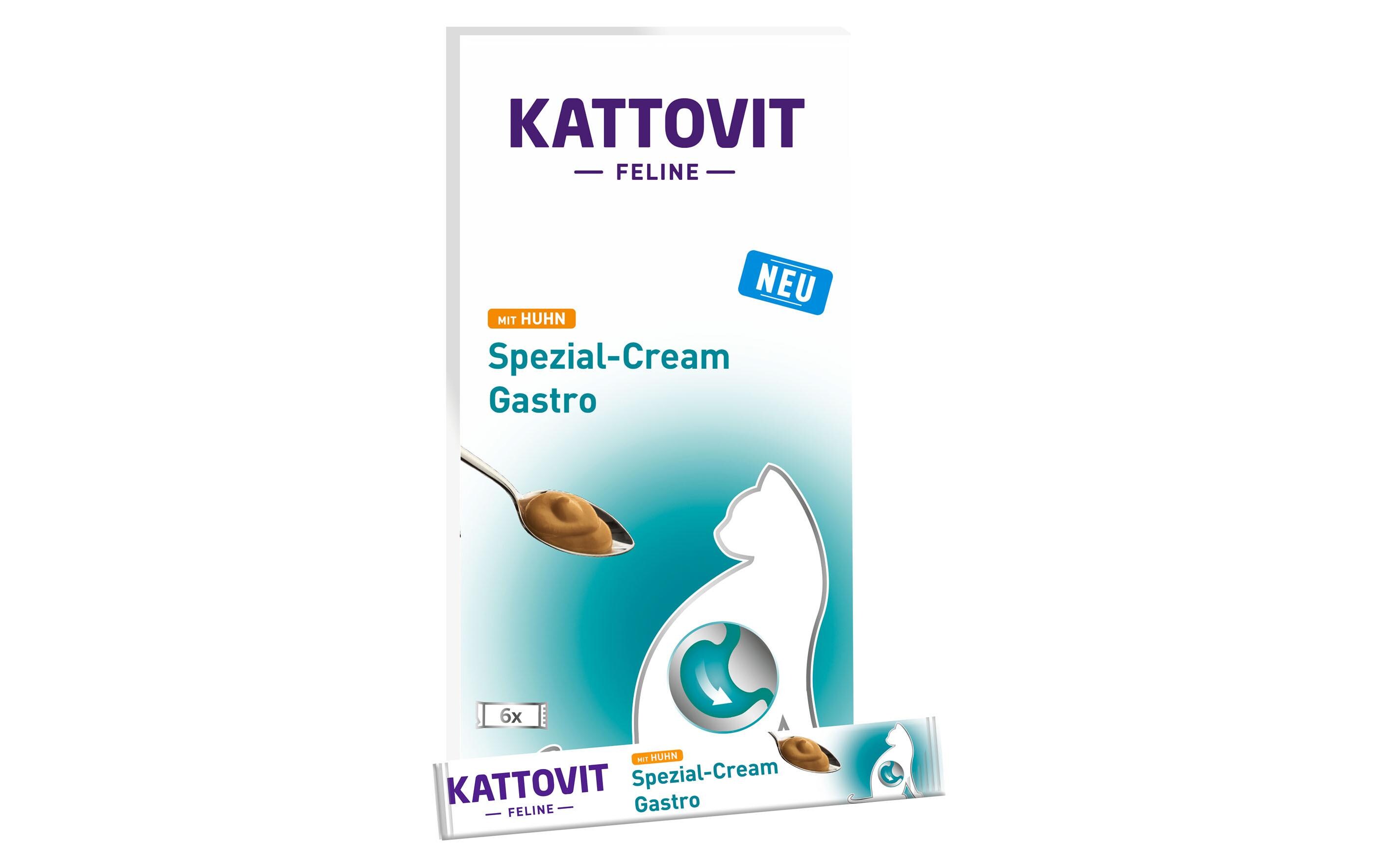 Kattovit Snack Spezial-Cream Gastro Huhn, 6 x 15 g Kattovit Snack Spezial-Cream Gastro Huhn, 6 x 15 g
