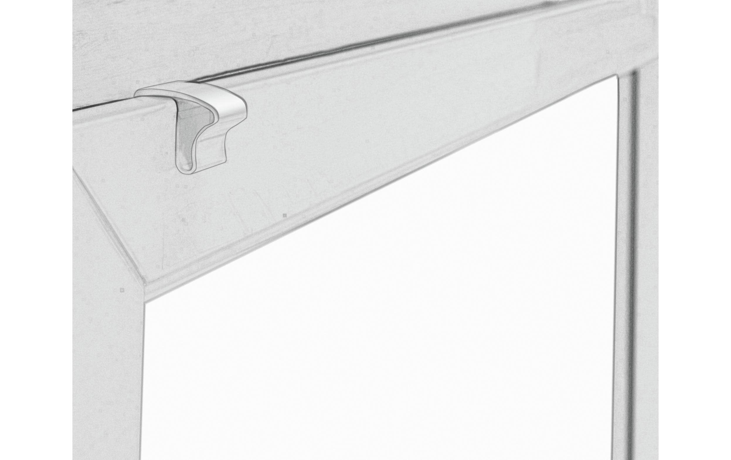 Gardinia Alu-Jal. 25 Klemm 80 x 175 cm, Dunkelgrau