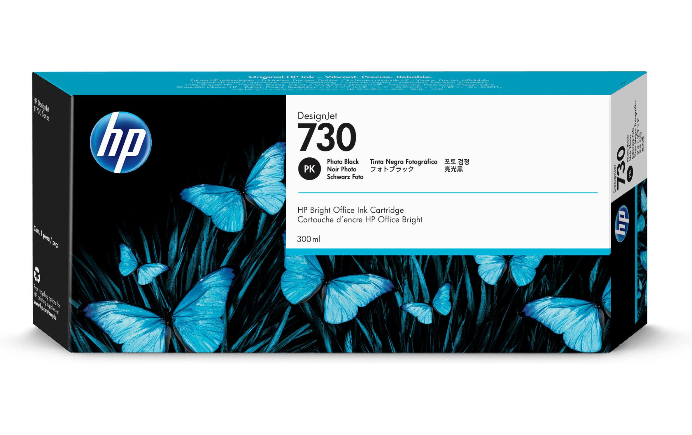 HP Tinte Nr. 730 (P2V73A) Photo Black