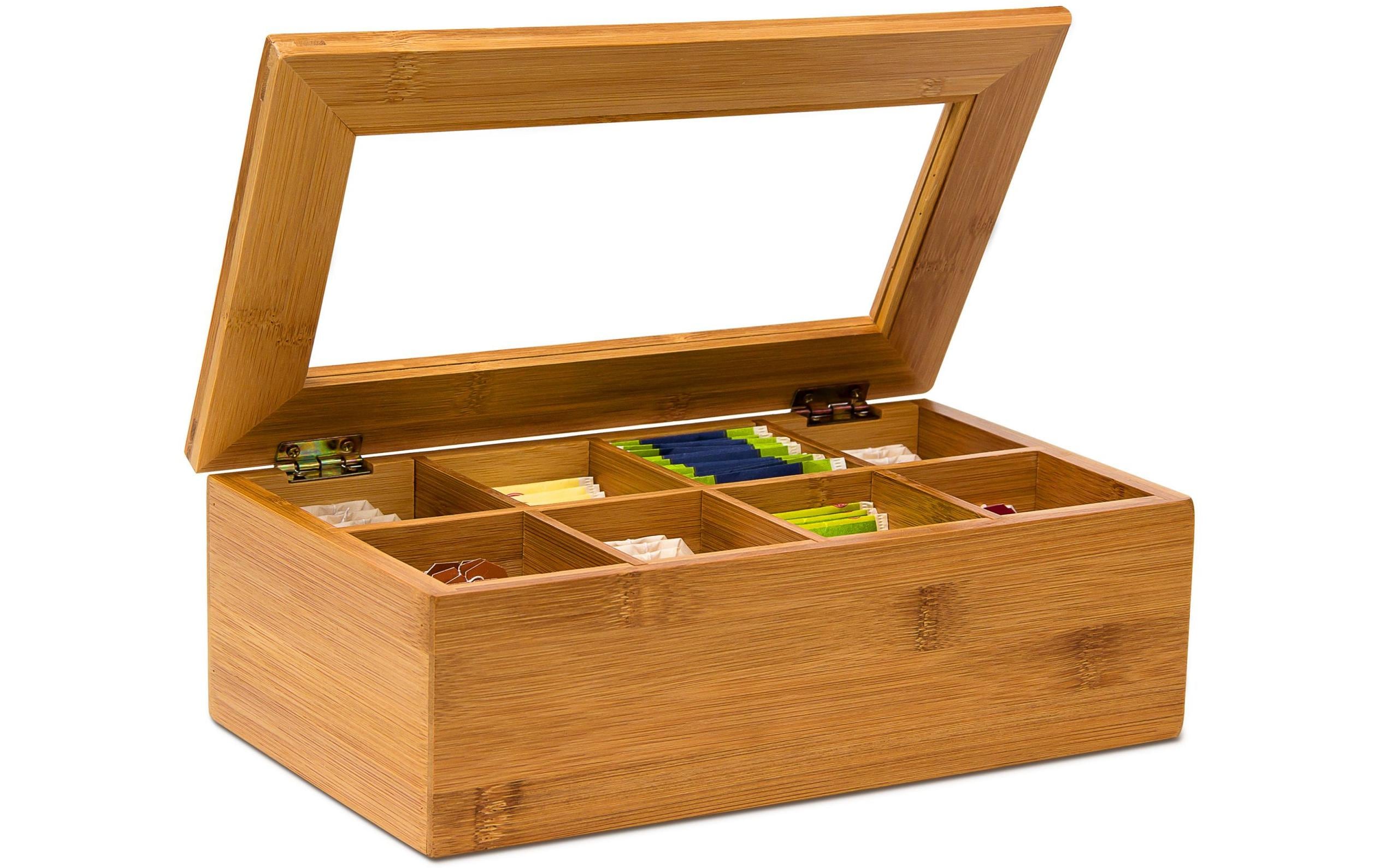 relaxdays Teebeutel-Box Braun relaxdays Teebeutel-Box Braun