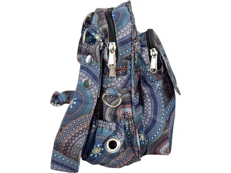 Nijens Gassi-Tasche Konstanz mit Druck, Blau
