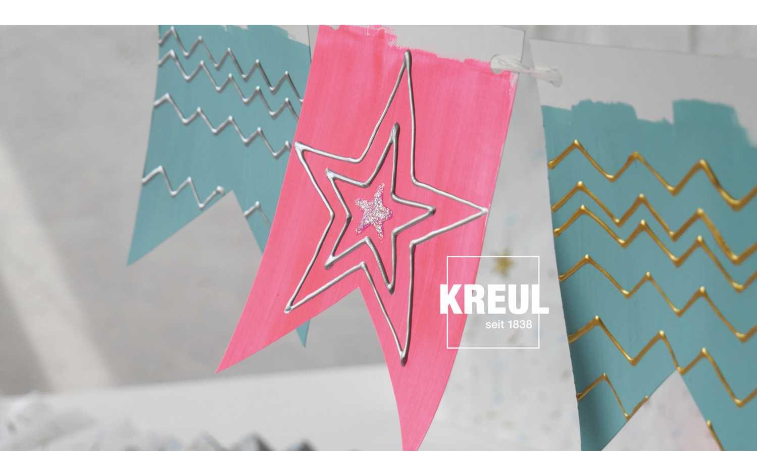 Kreul Effektfarbe Pen Liner Set Glitter 29 ml x 3 Stück