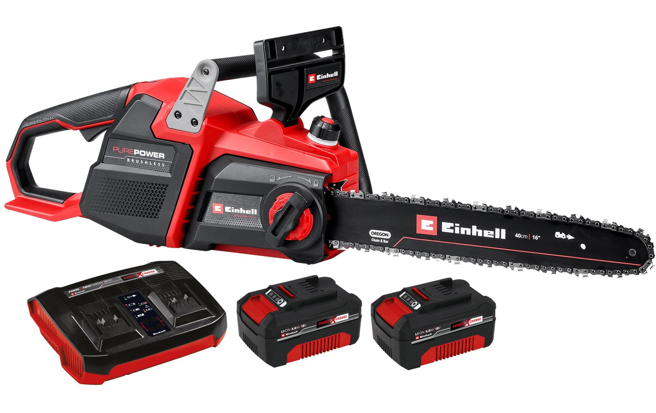 Einhell Professional Akku-Kettensäge GP-LC 36/40 Li BL 2 x 4.0Ah+Twinch Kit