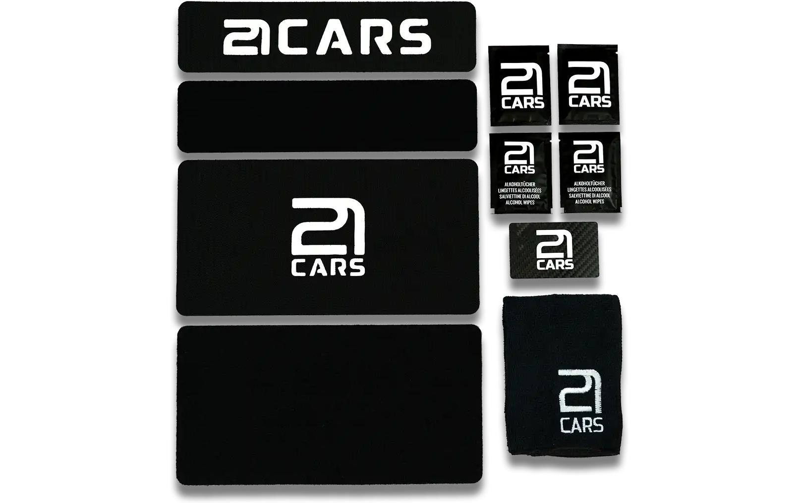 21CARS Klett Kennzeichenhalter Set Premium