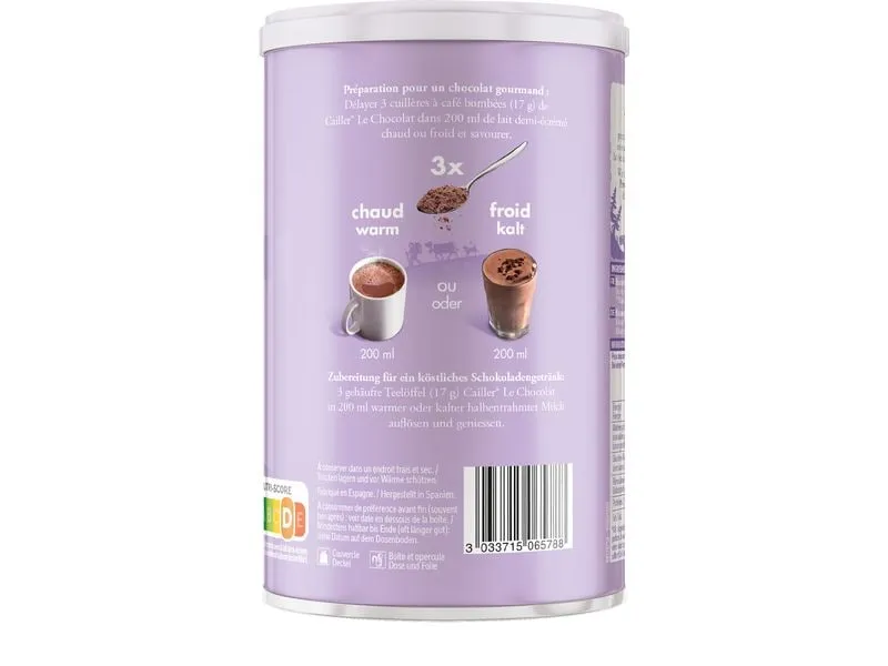 Cailler Le Chocolat – Schokoladenpulver 500 g Cailler Le Chocolat – Schokoladenpulver 500 g