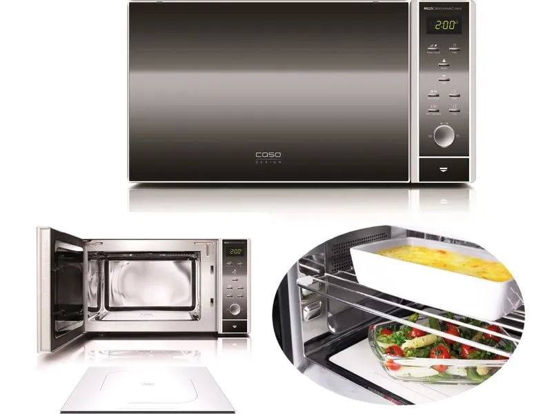 Caso Mikrowelle MG25 Ceramic Menu Schwarz