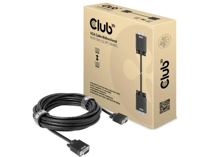 Club 3D Kabel CAC-1710 VGA - VGA, 10 m