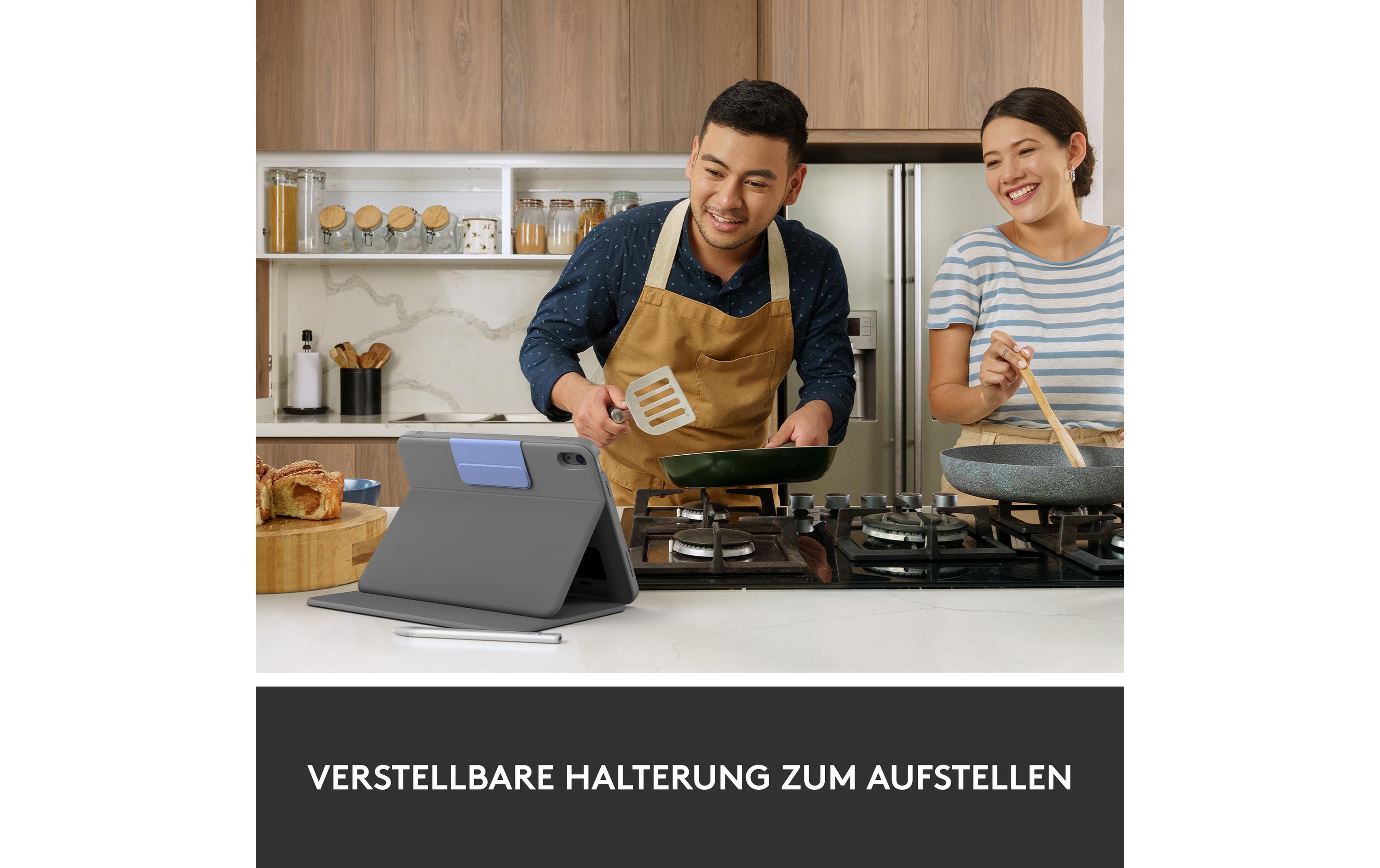 Logitech Tablet Tastatur Cover Rugged Folio iPad 10.9 (10. Gen.)