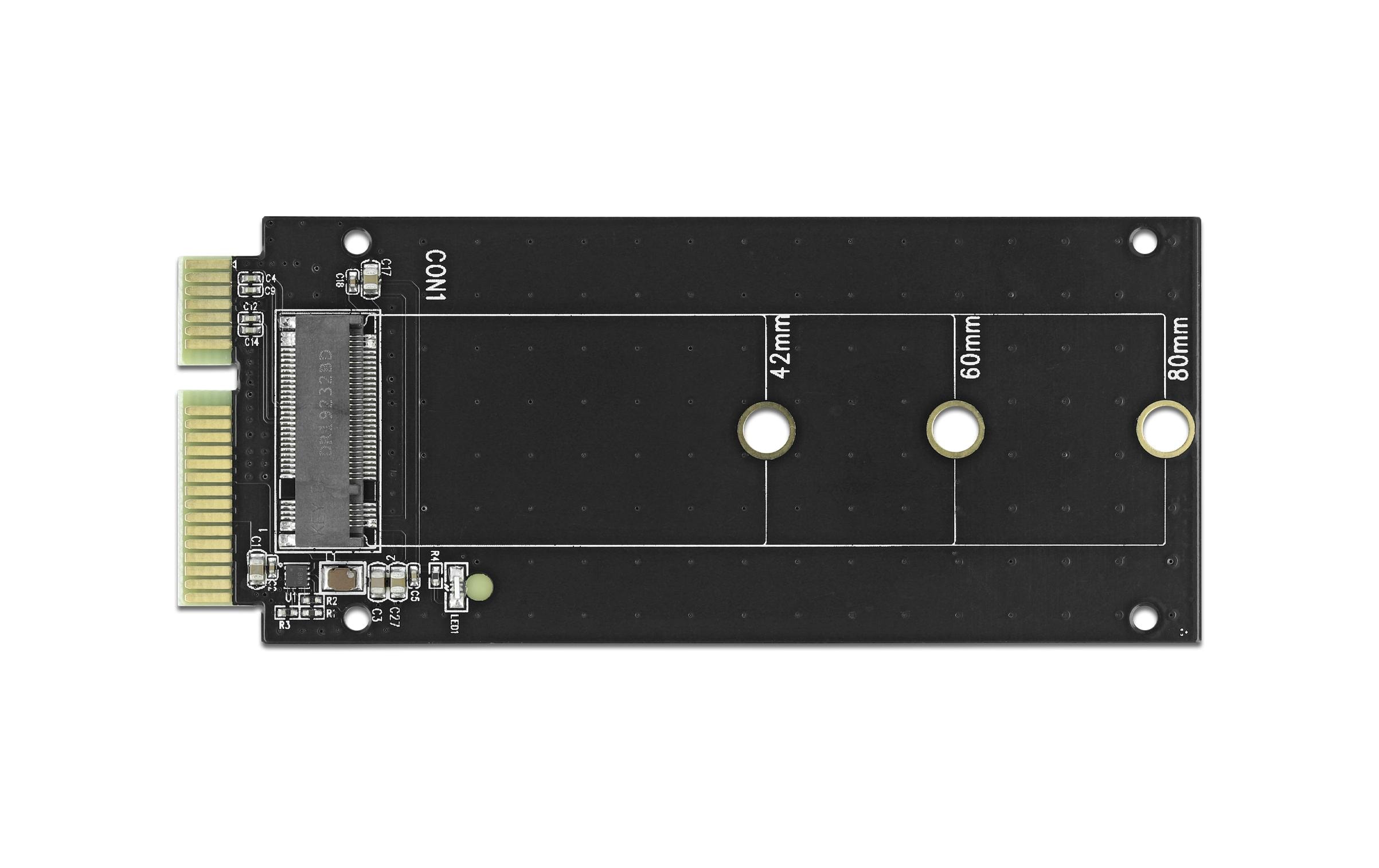 Delock M.2-Adapterplatine SATA – M.2 Key-B SATA SSD