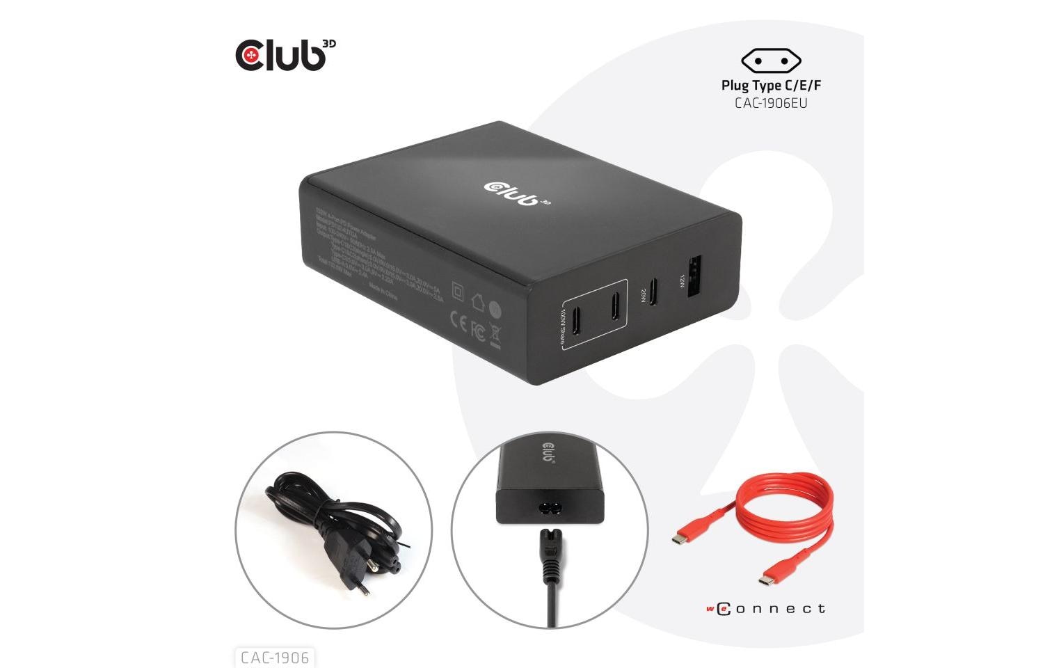 Club 3D USB-Wandladegerät CAC-1906