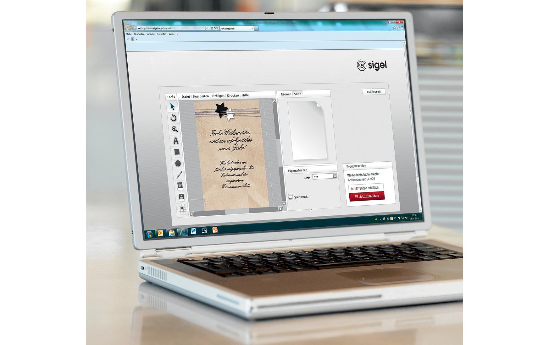 Sigel Motivpapier Christmas Wrapping, A4, 90 g/m², 100 Blatt