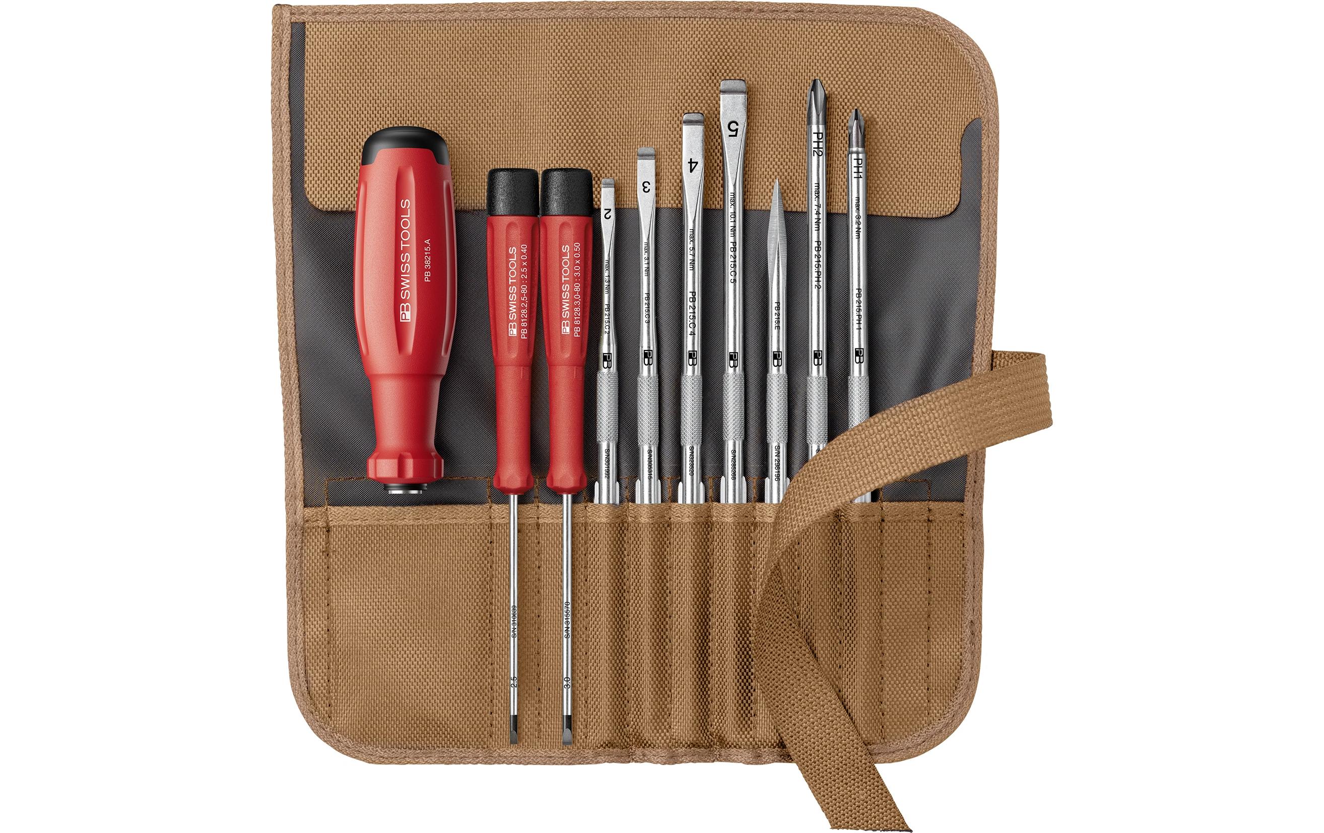 PB Swiss Tools SwissGrip Evo Wechselklingen-Set PB 38218.TO Braun