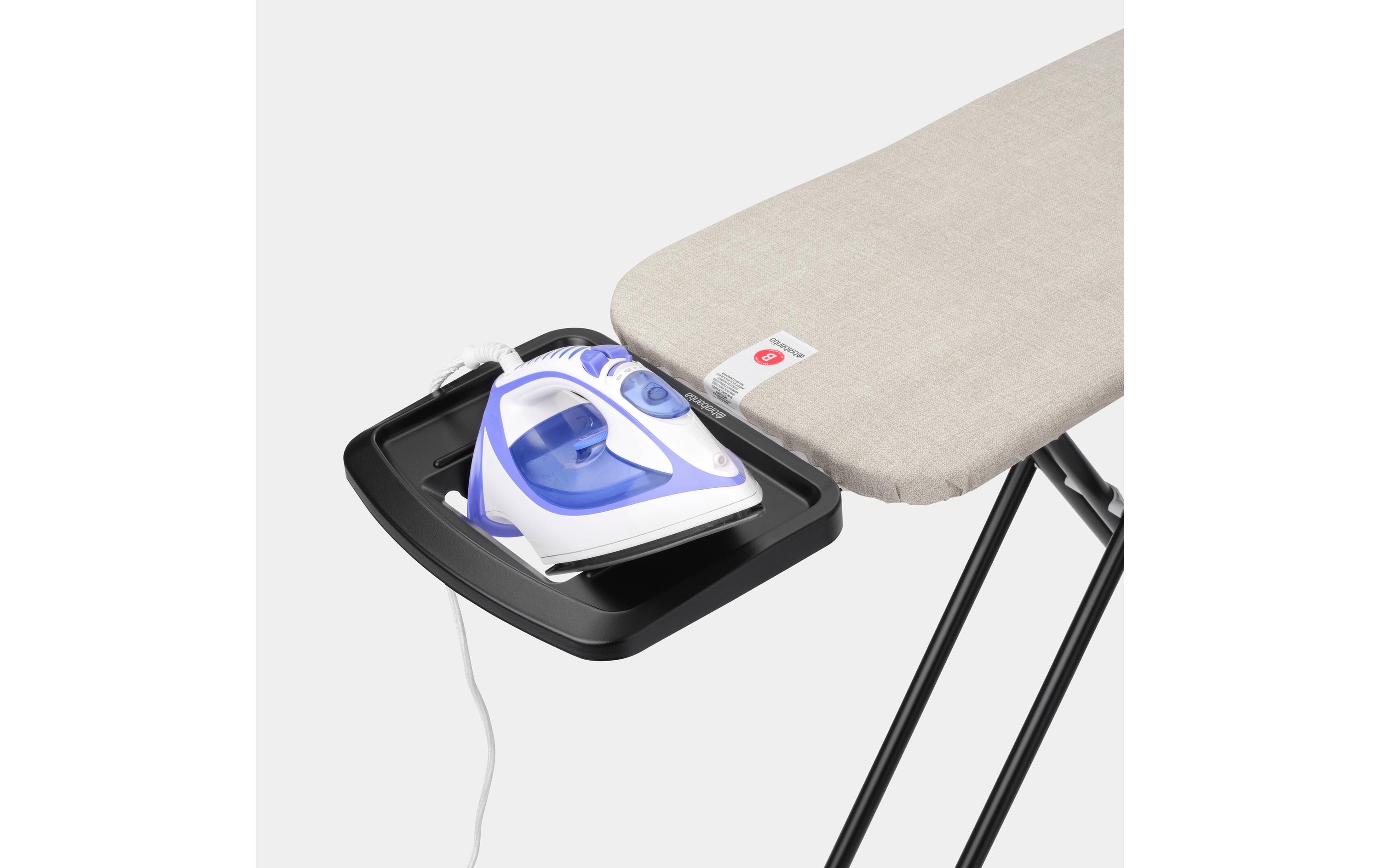 Brabantia Bügeltisch mit Dampfbügeleisenablage Denim Grey 124 x 38 cm