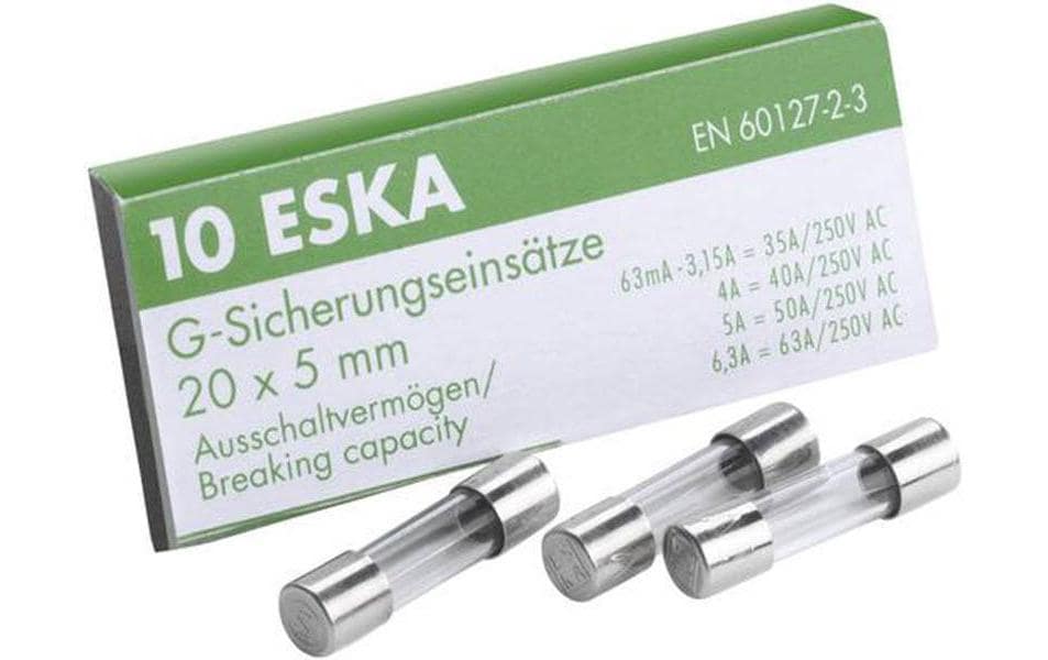 Elektromaterial Schmelzsicherung ESKA 5 x 20 FST 0.5A