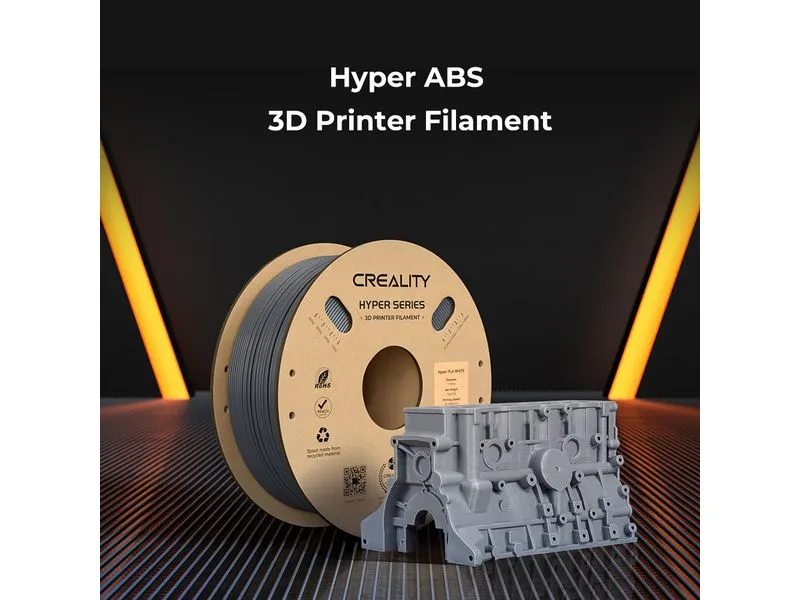 Creality Filament Hyper ABS Filament Orange 1.75 mm 1 kg Creality Filament Hyper ABS Filament Orange 1.75 mm 1 kg