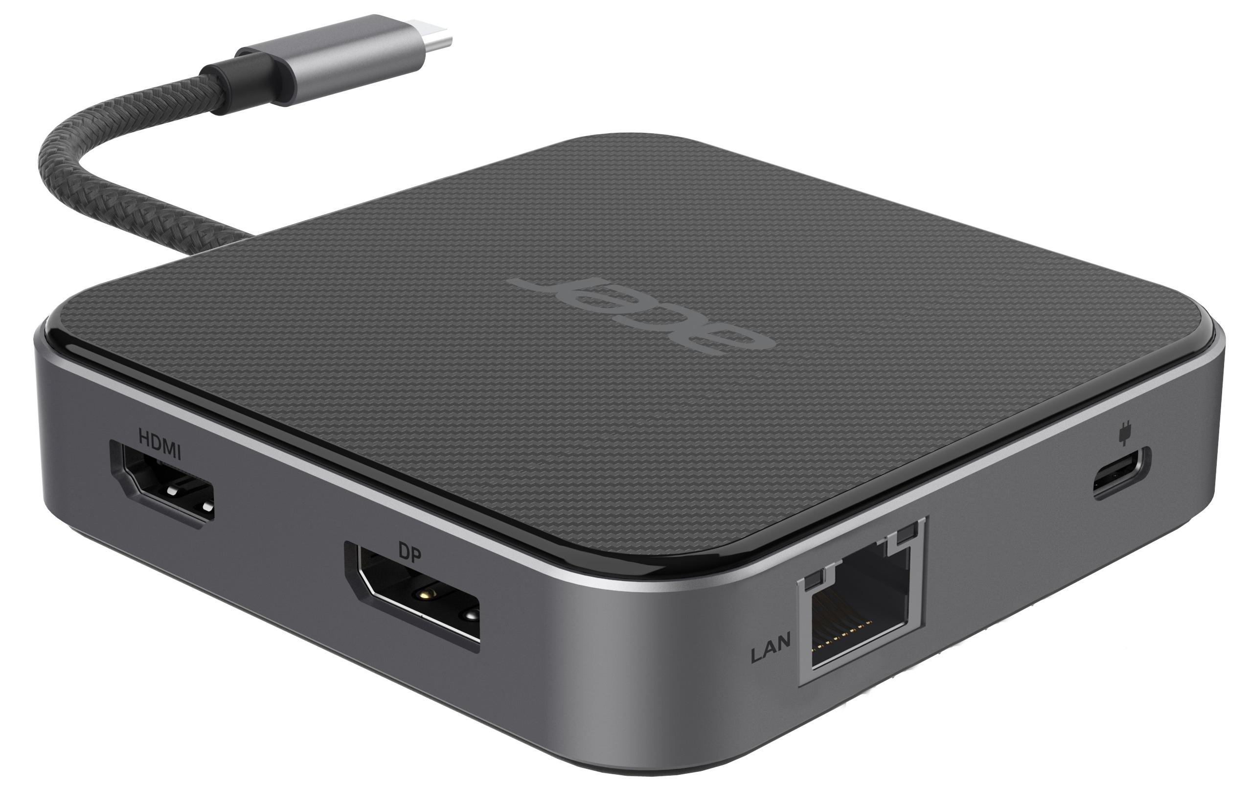 Acer Dockingstation USB-C Dock Multi Display Hub 8K Dongle 7-in-1 Acer Dockingstation USB-C Dock Multi Display Hub 8K Dongle 7-in-1