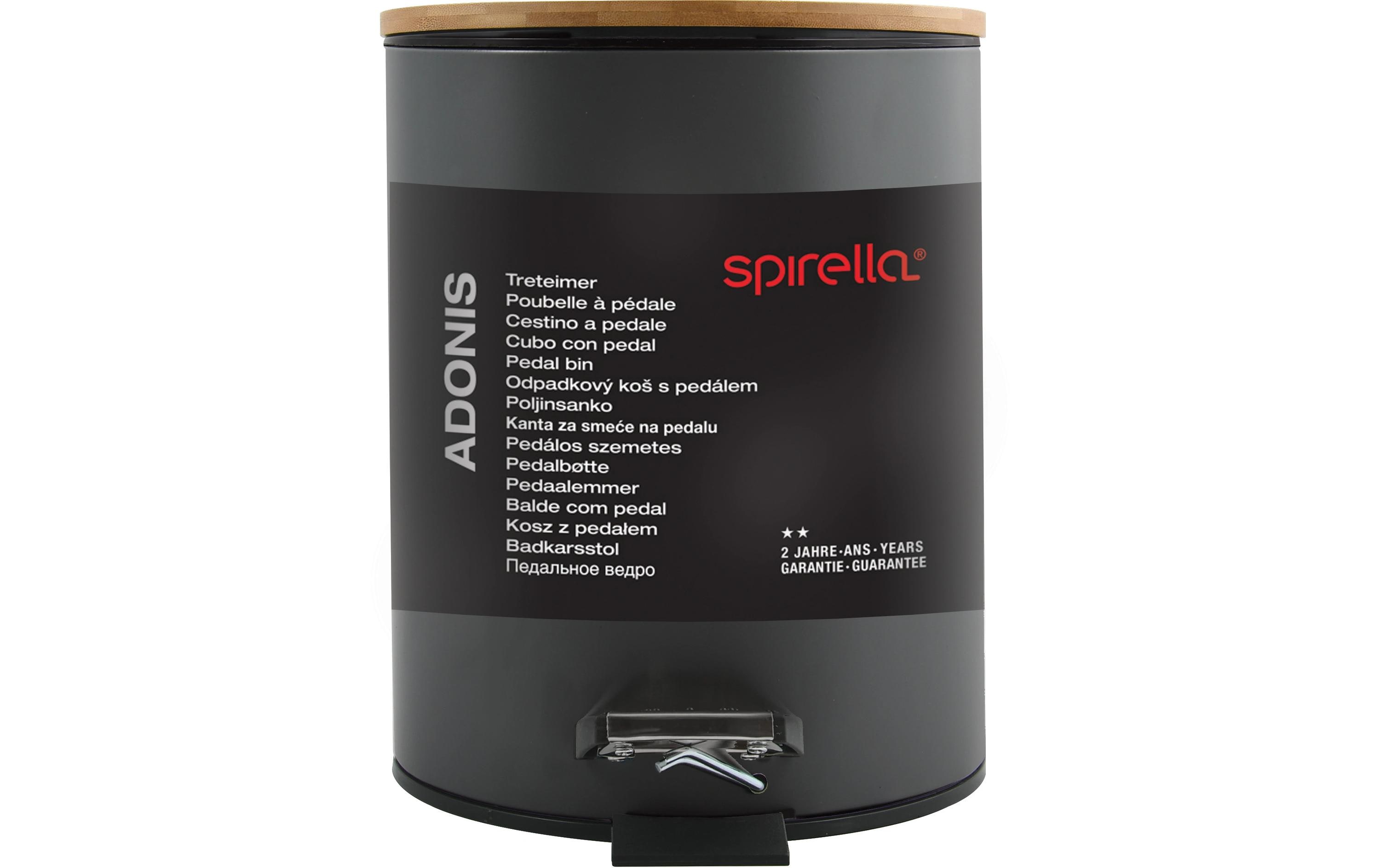 spirella Treteimer Adonis 3 l, Dunkelgrau