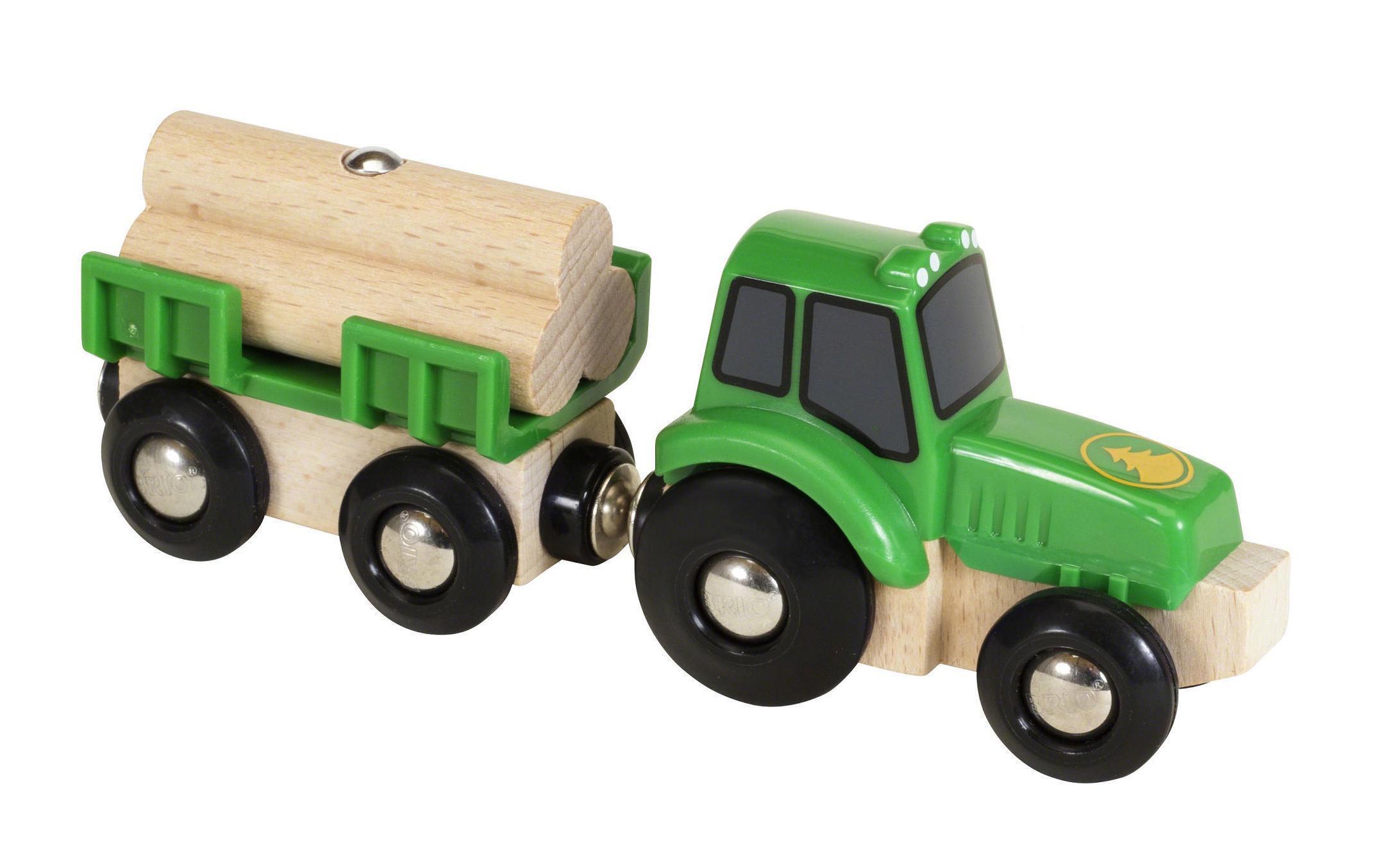 BRIO BRIO World Traktor mit Holz-Anhänger BRIO BRIO World Traktor mit Holz-Anhänger