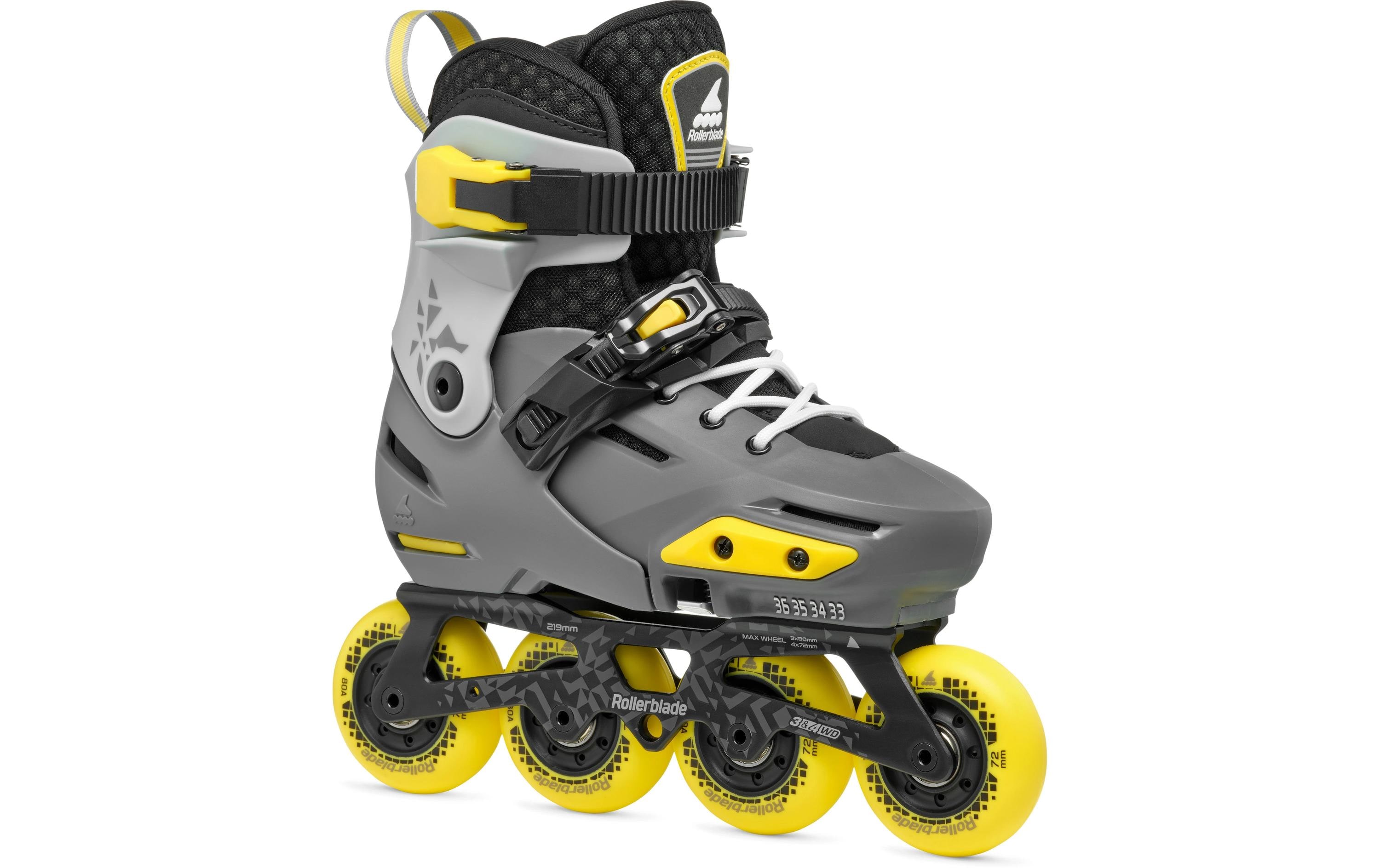 ROLLERBLADE Inline-Skates Apex Anthrazit/Gelb, 29-32
