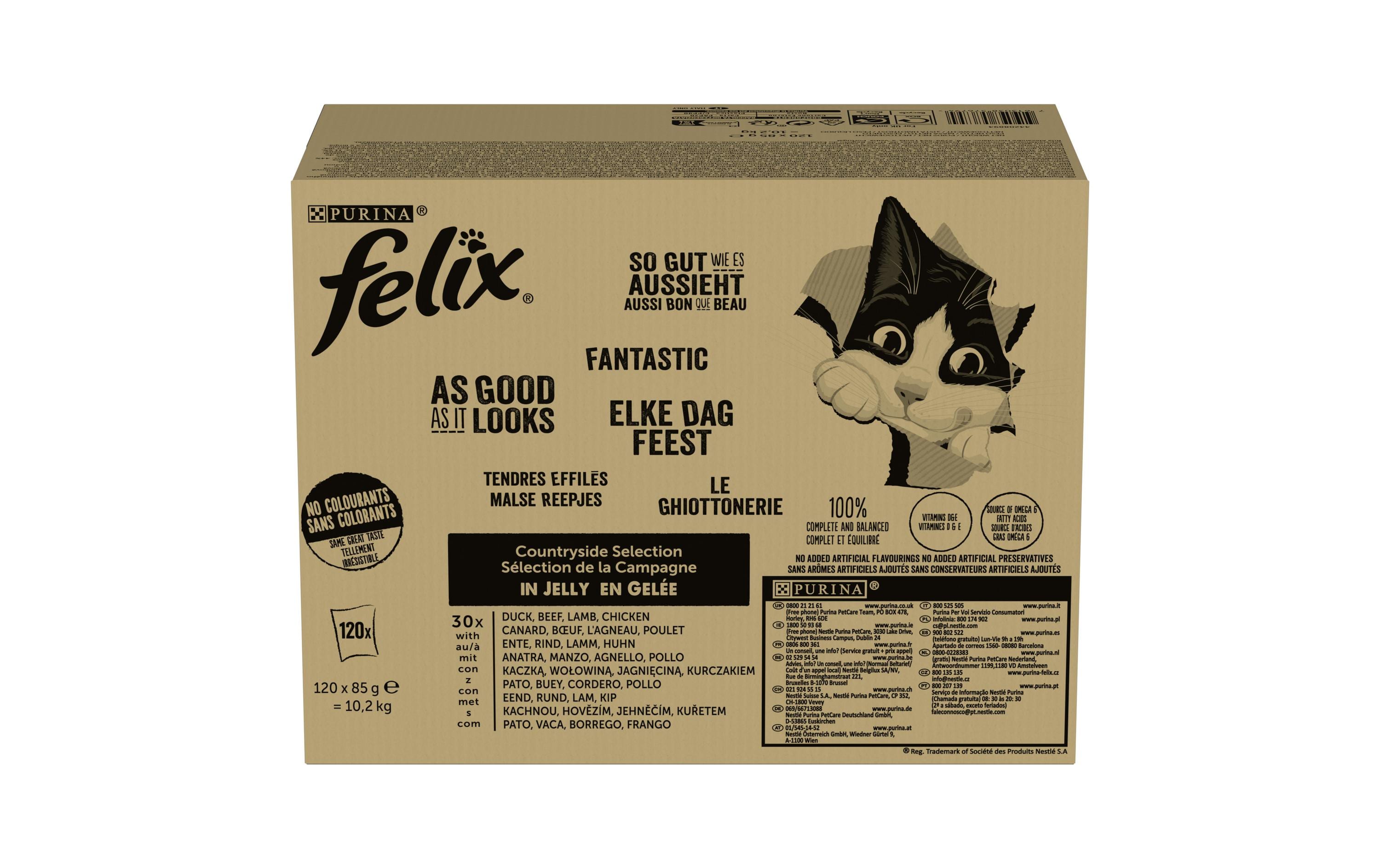 Felix Nassfutter AGAIL Fleisch, 120 x 85 g